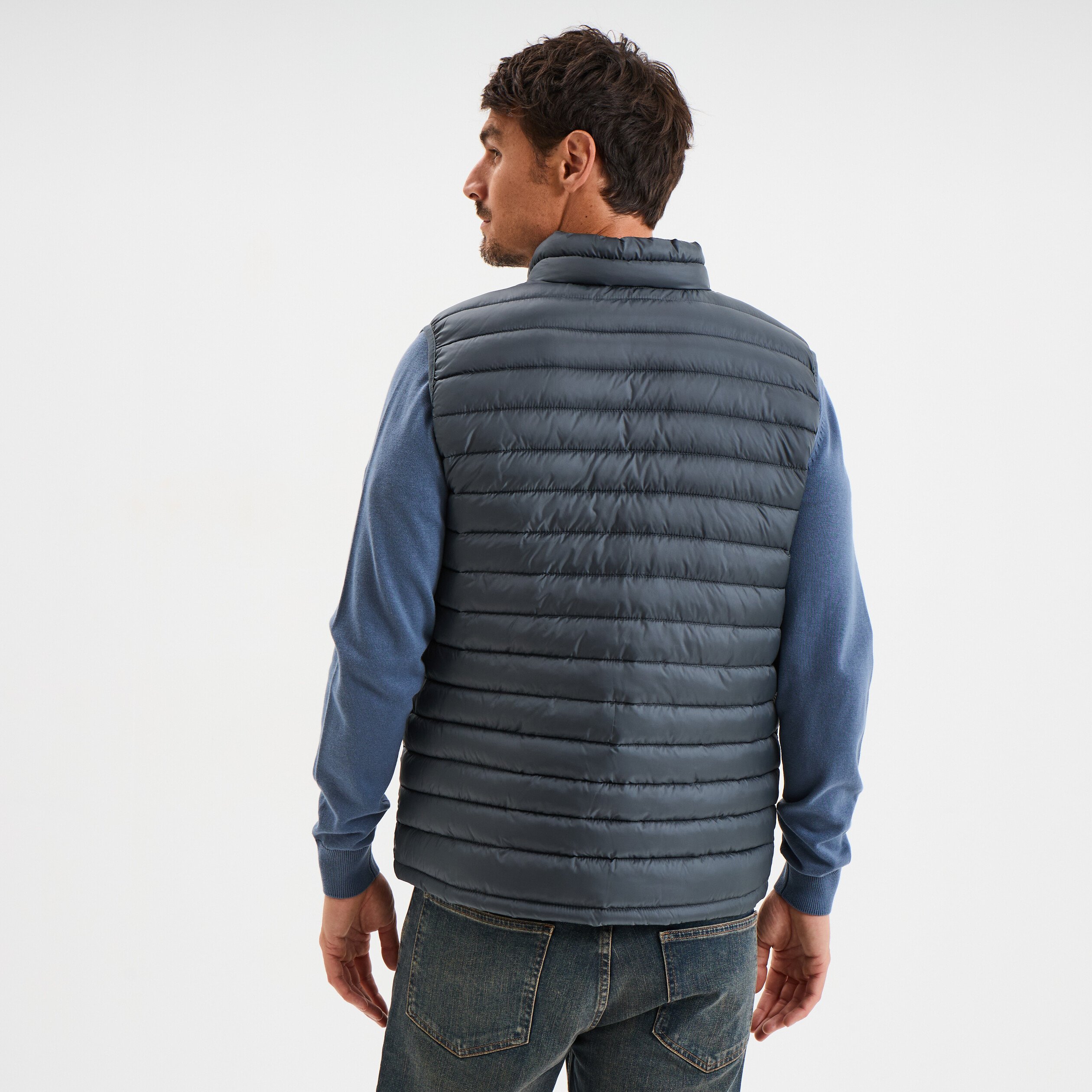 doudoune legere deperlante sans manches vert fonce homme Doudoune légère déperlante sans manches vert foncé homme