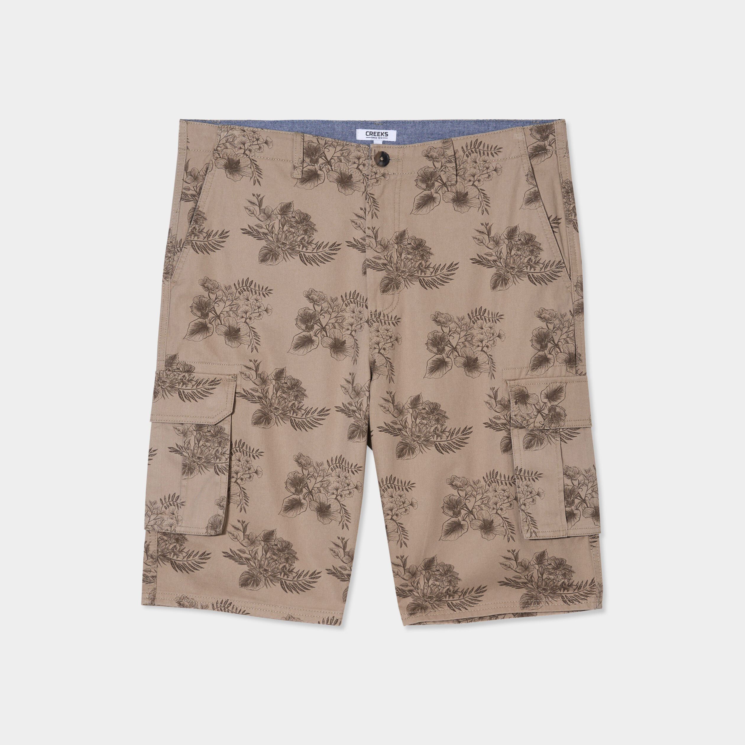 bermuda cargo coton taupe homme Bermuda cargo coton taupe homme
