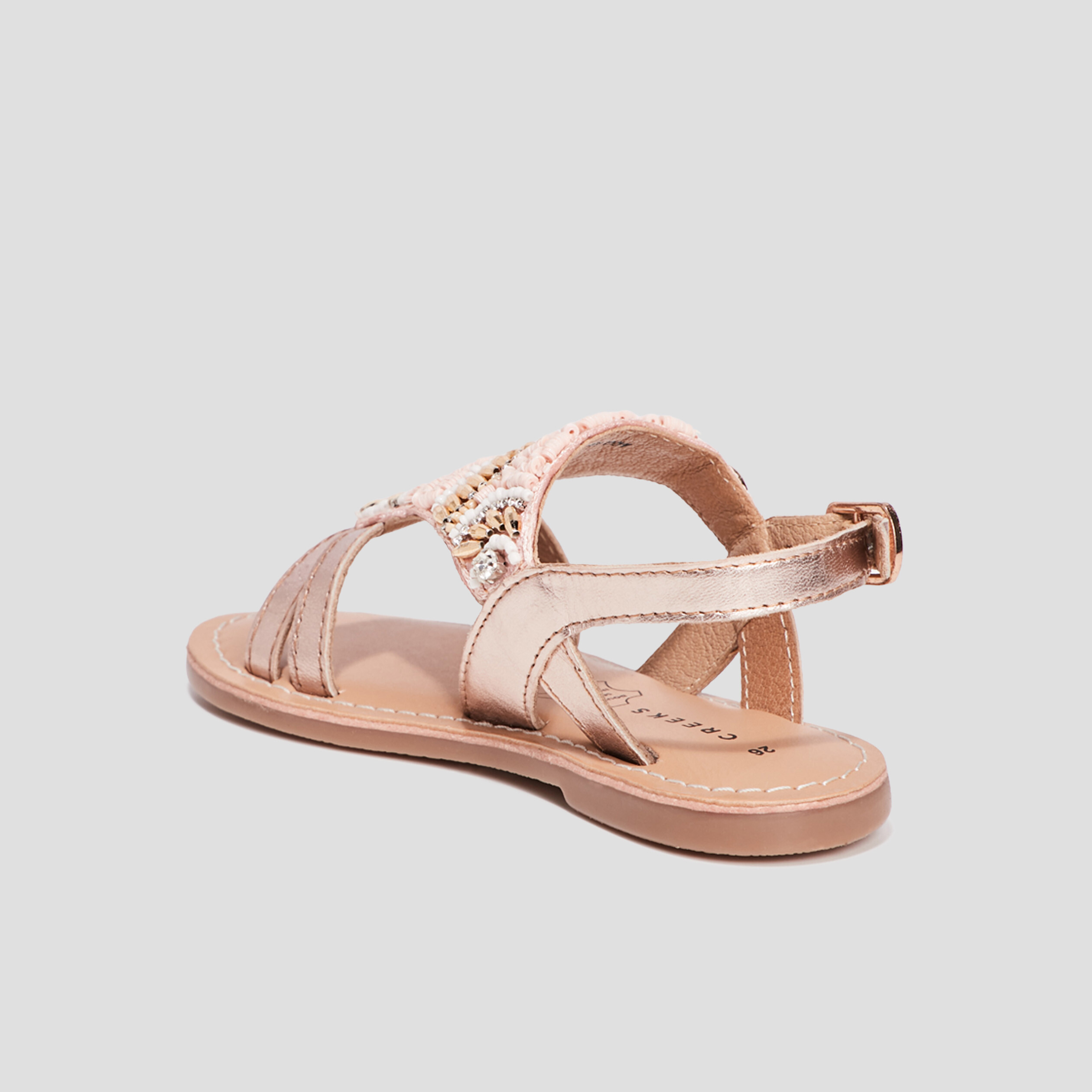 sandales en cuir creeks rose fille Sandales en cuir Creeks rose fille