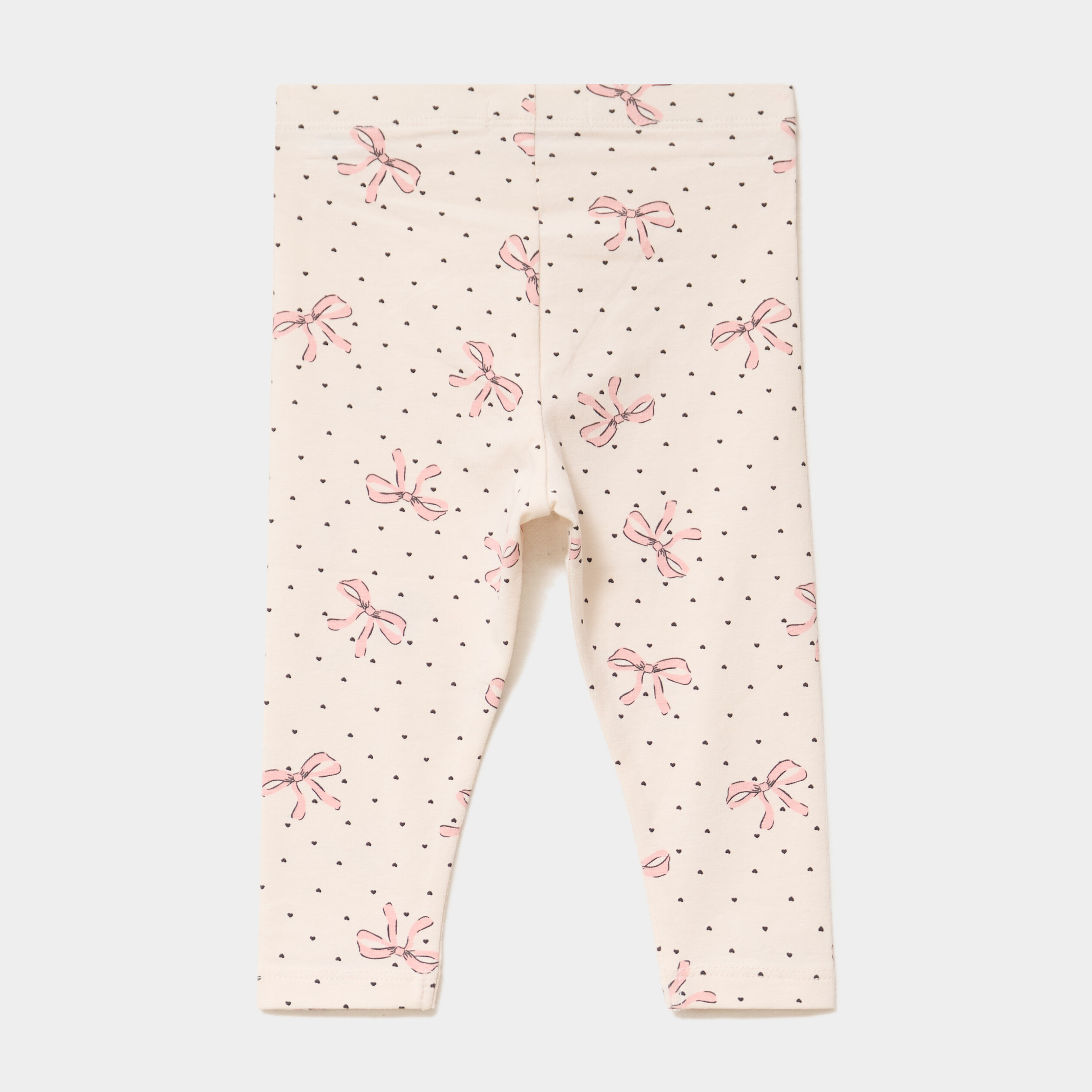 Legging coton majoritaire creme b&eacute;b&eacute; fille