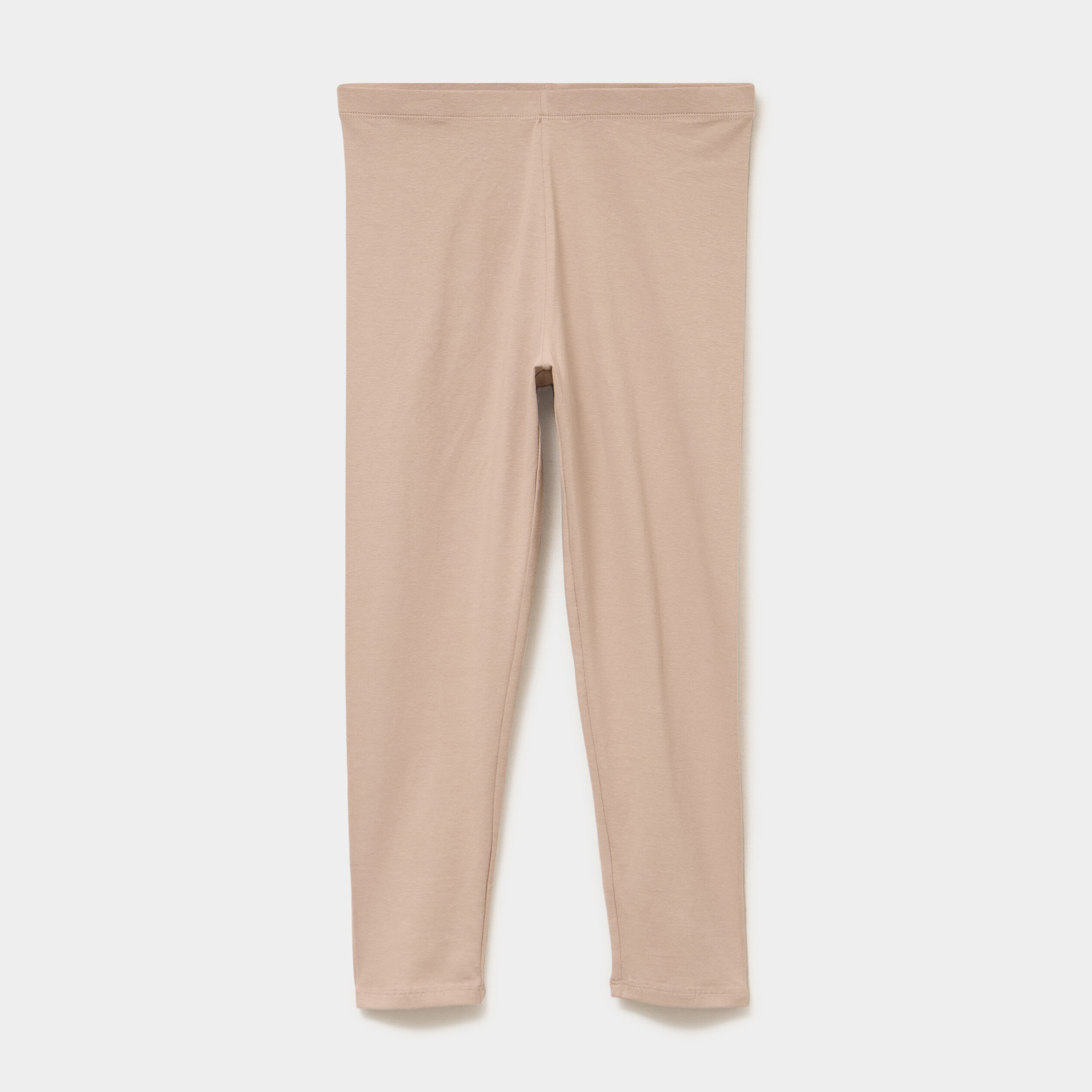 Legging 7/8 &egrave;me taille &eacute;lastiqu&eacute;e sable femme