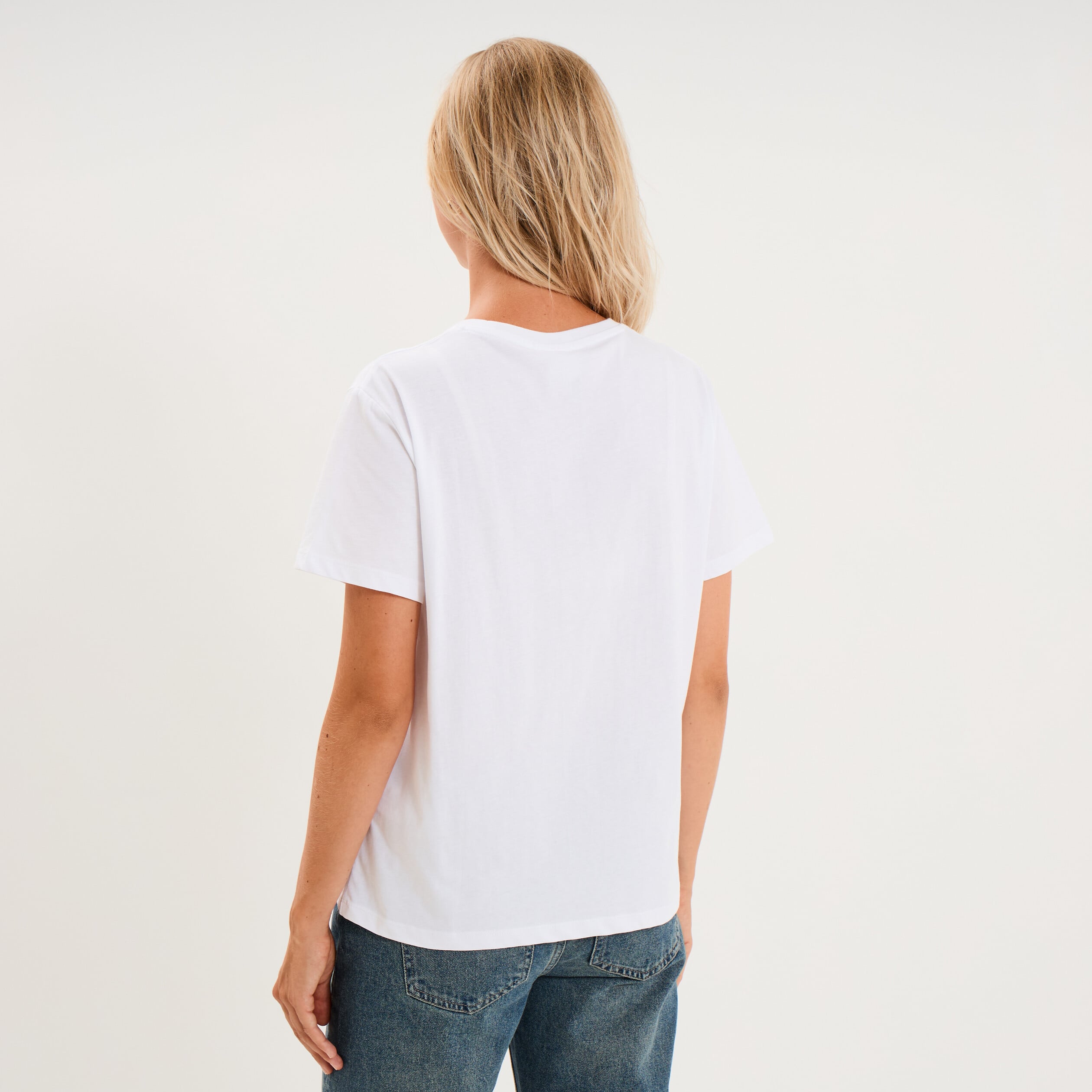 T-shirt manches courtes Smiley World blanc femme