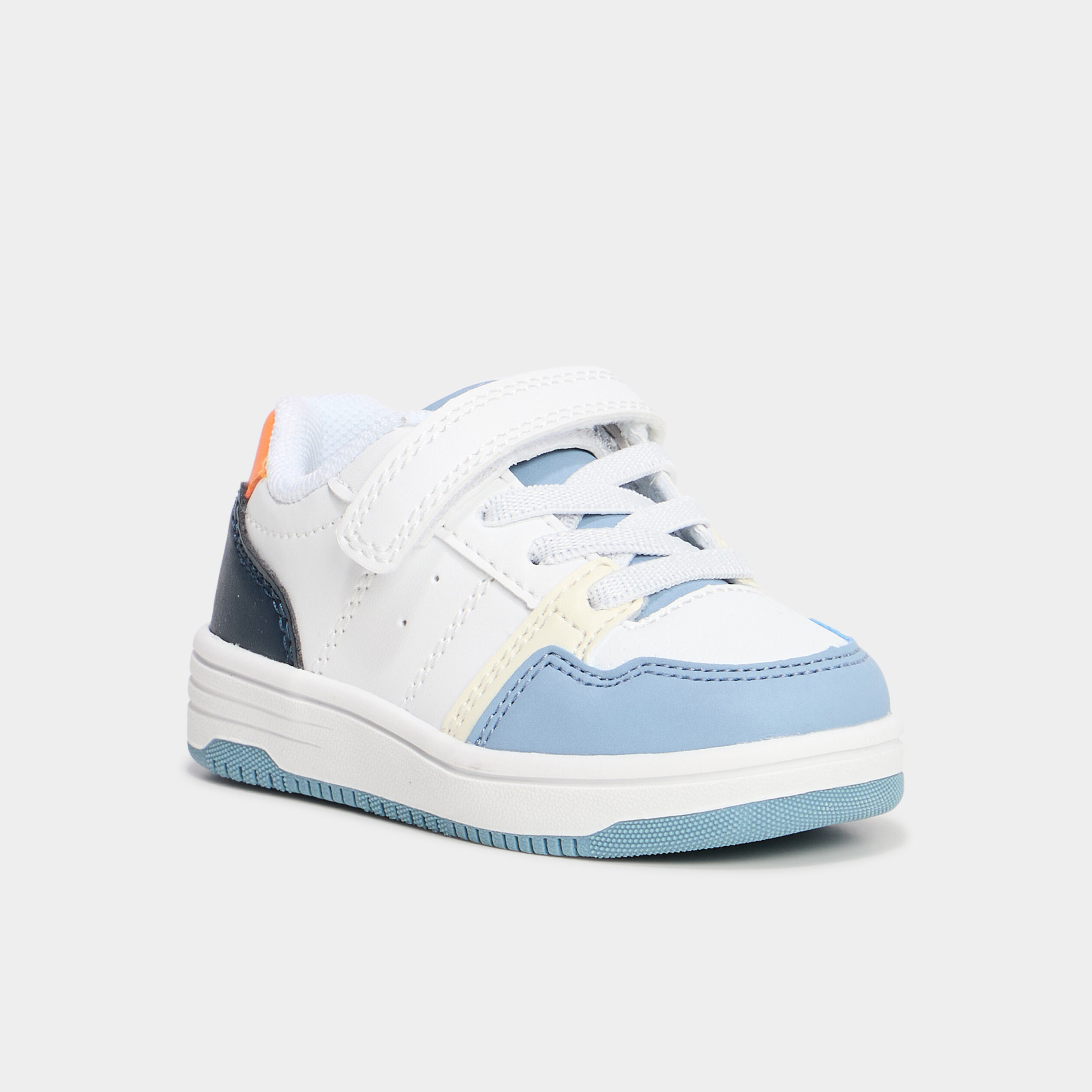 Tennis basses &agrave; scratchs multicolore b&eacute;b&eacute; gar&ccedil;on