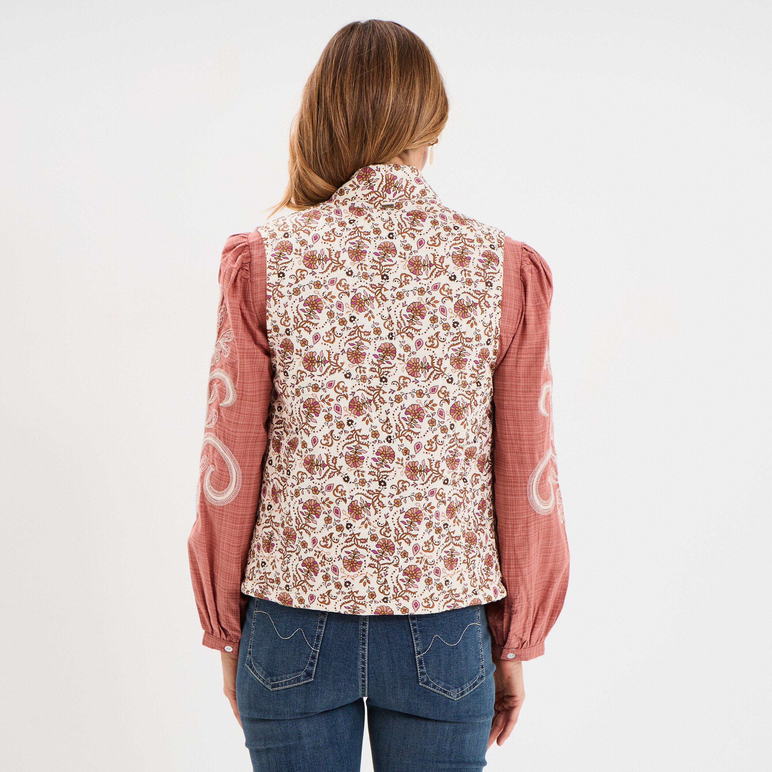 veste matelassee sans manches blanc femme Veste matelassée sans manches blanc femme
