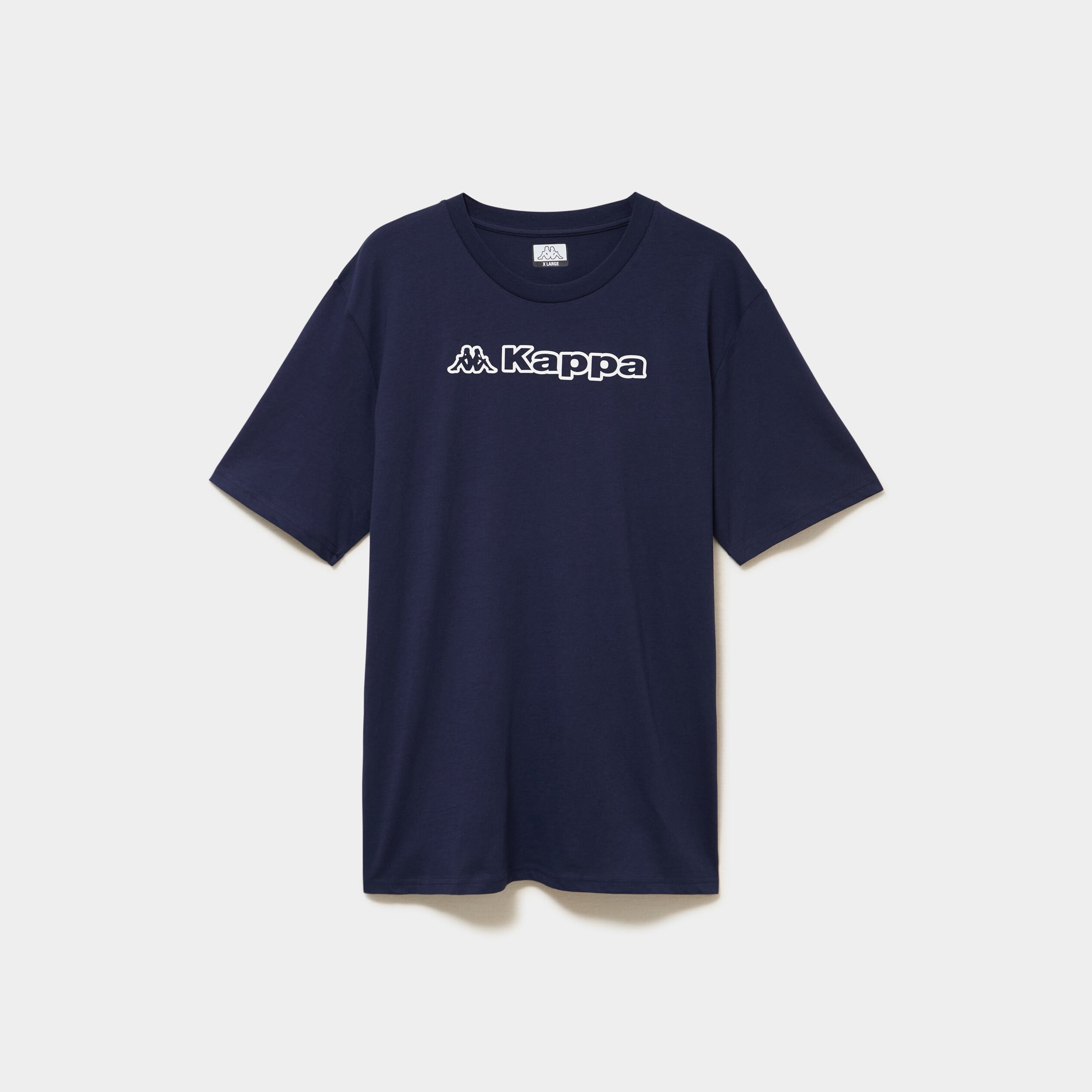 T-shirt avec manches courtes coton Kappa bleu gris homme
