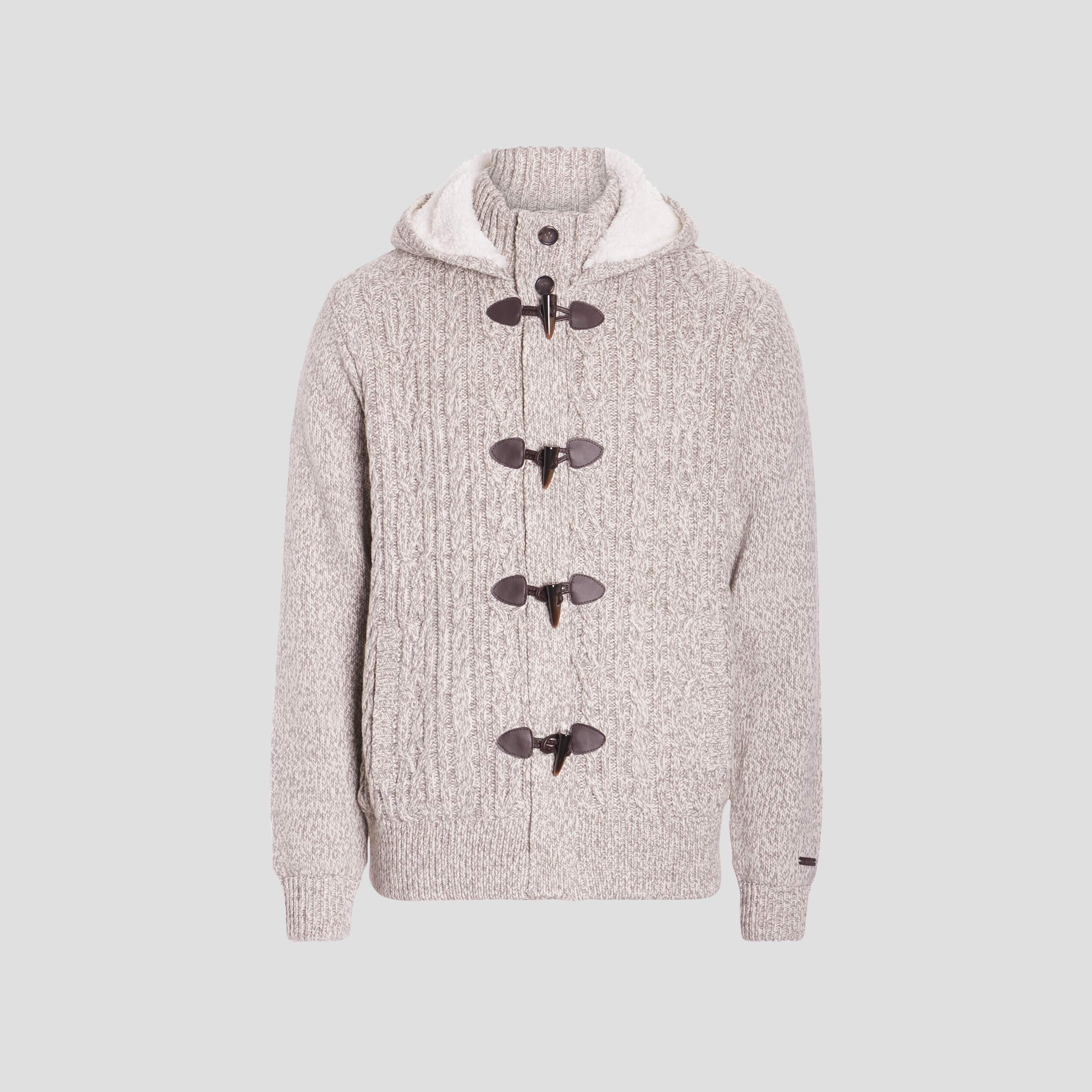 gilet a capuche doublee polaire ivoire homme Gilet à capuche doublée polaire ivoire homme