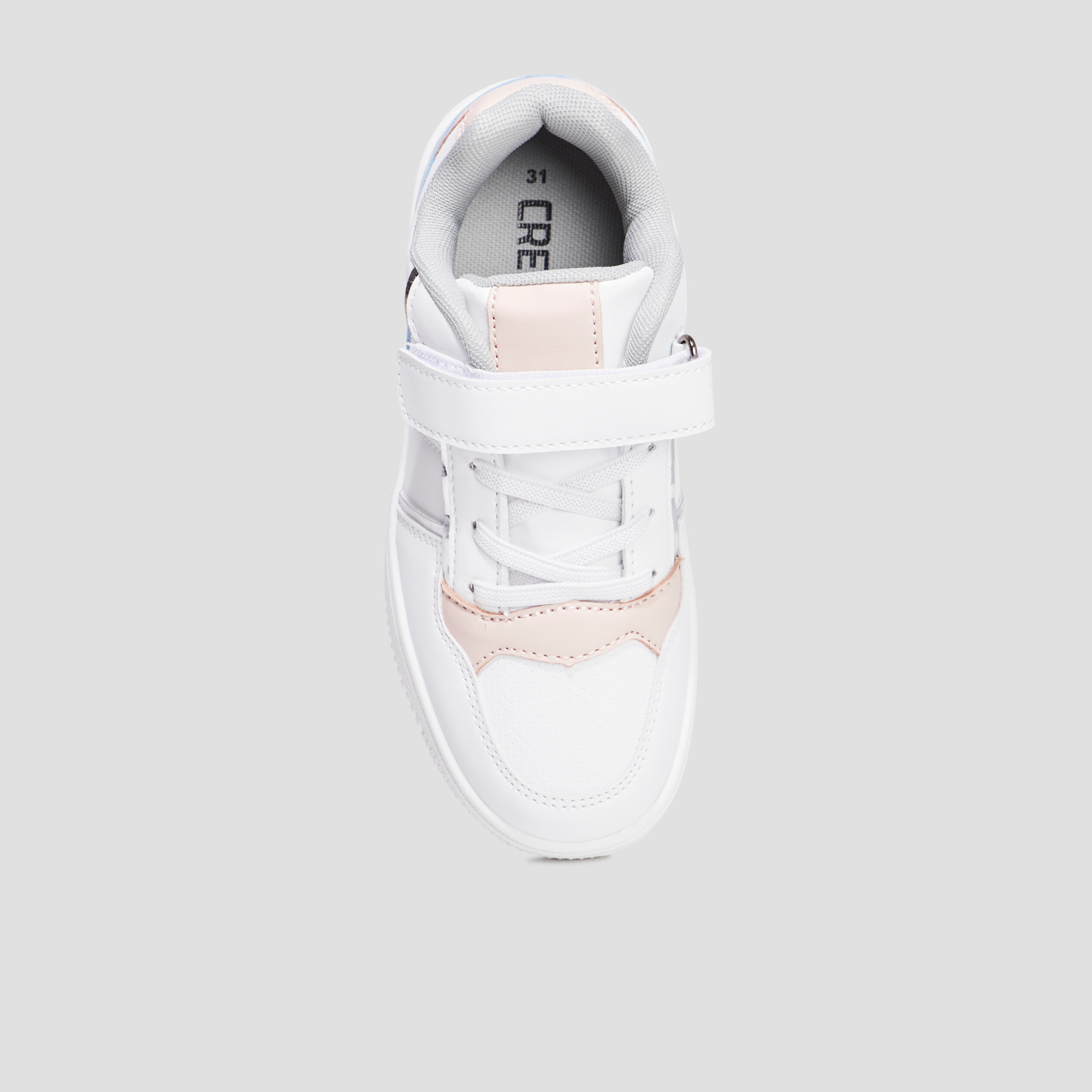 tennis basses a scratchs creeks iconic blanc fille Tennis basses à scratchs Creeks Iconic blanc fille