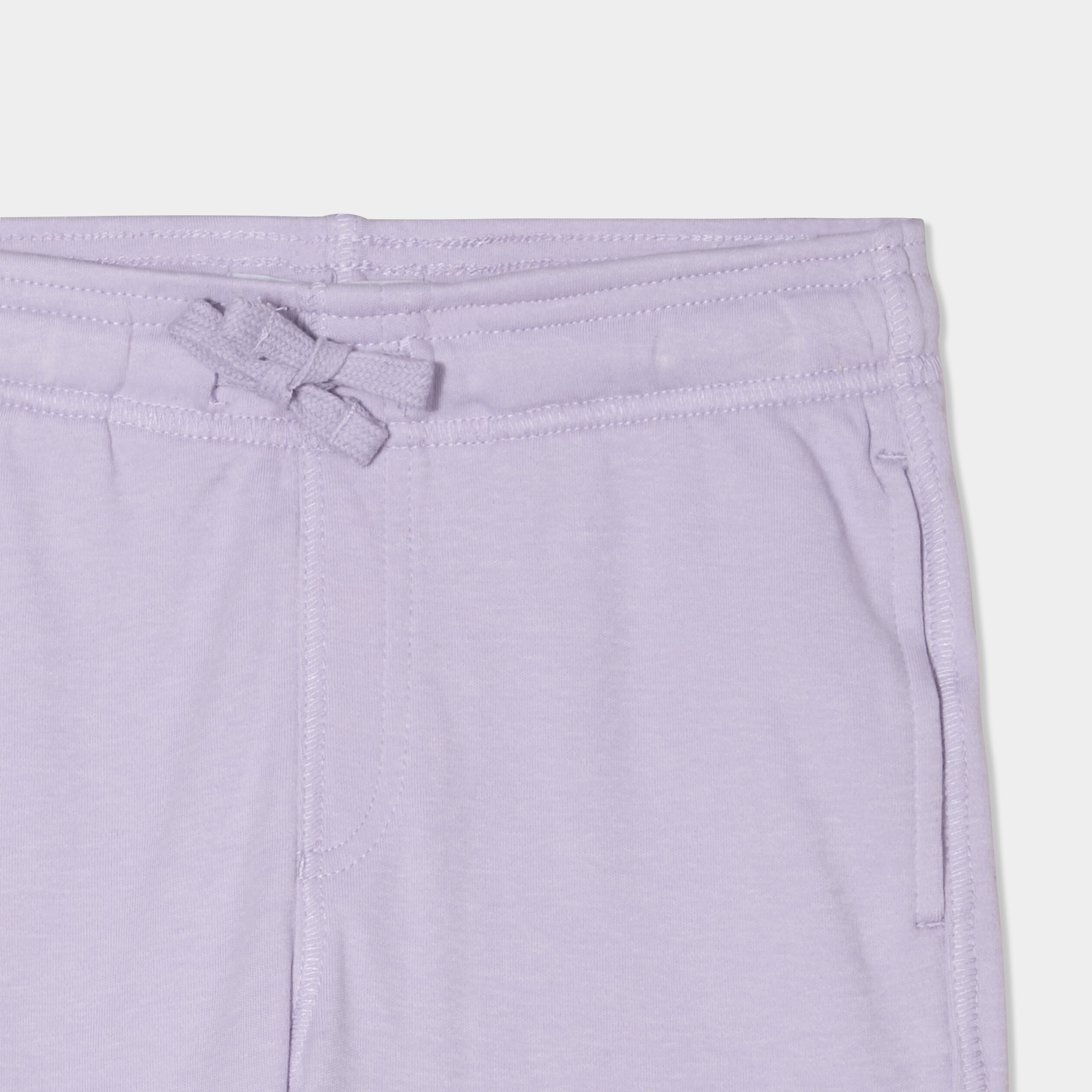Short jogging droit taille &eacute;lastiqu&eacute;e mauve gar&ccedil;on