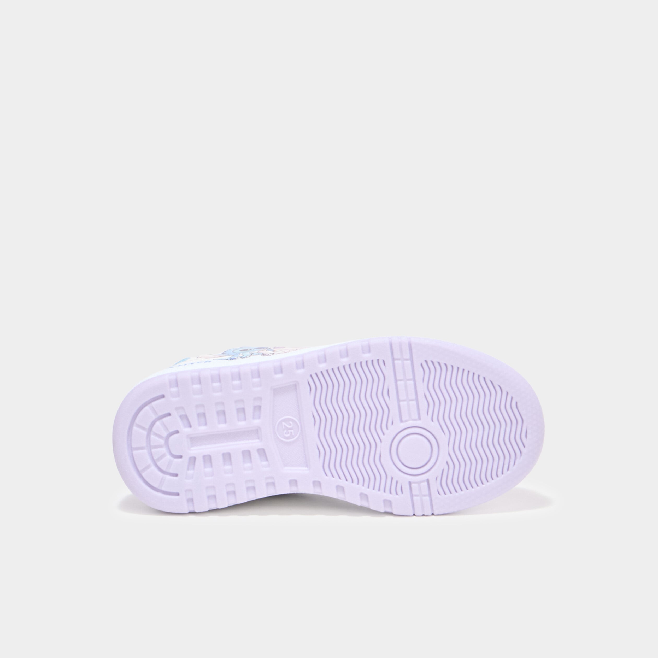Tennis basses &agrave; scratchs Stitch blanc fille