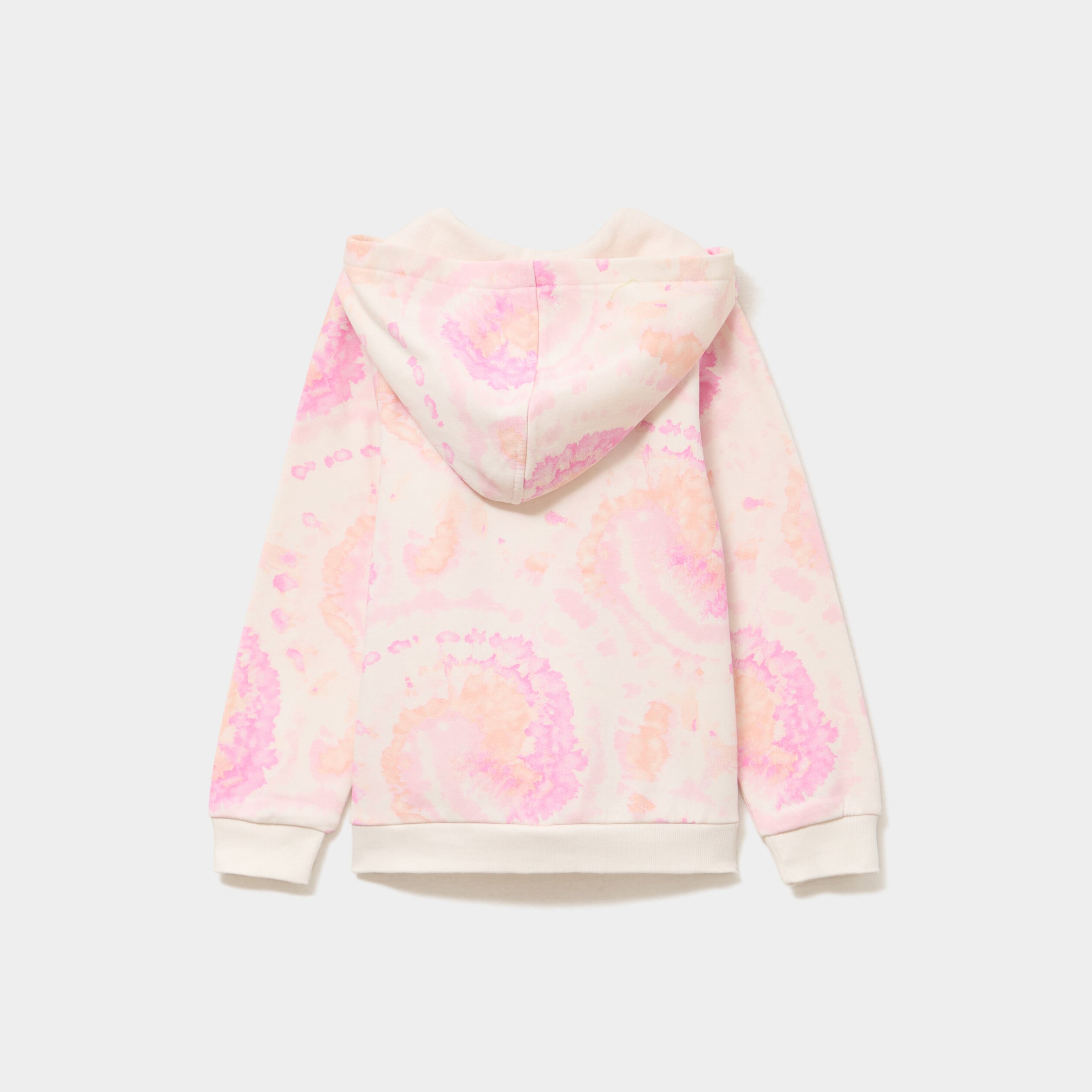 Sweat zipp&eacute; &agrave; capuche beige fille