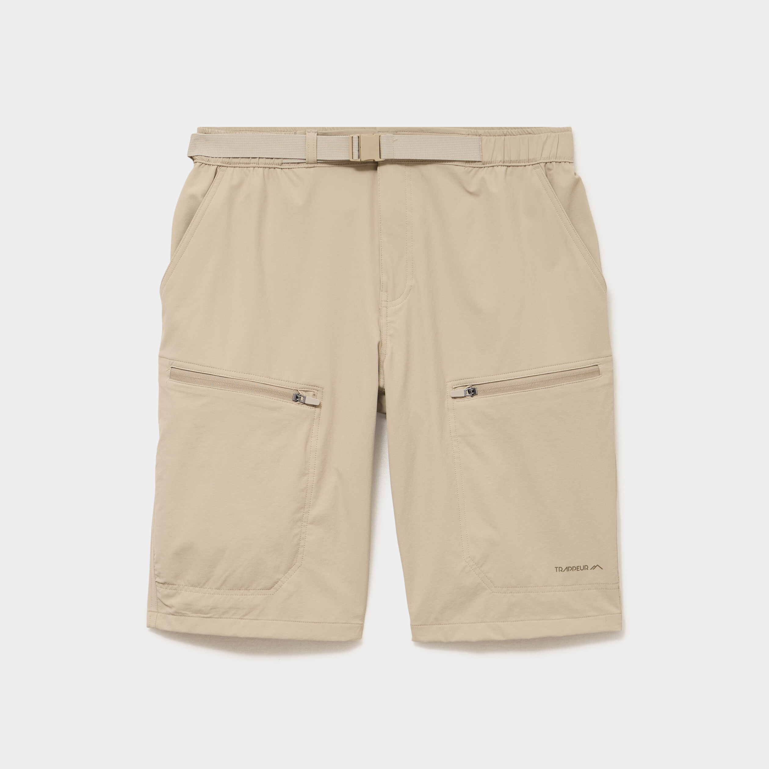 Short de randonn&eacute;e respirant beige homme