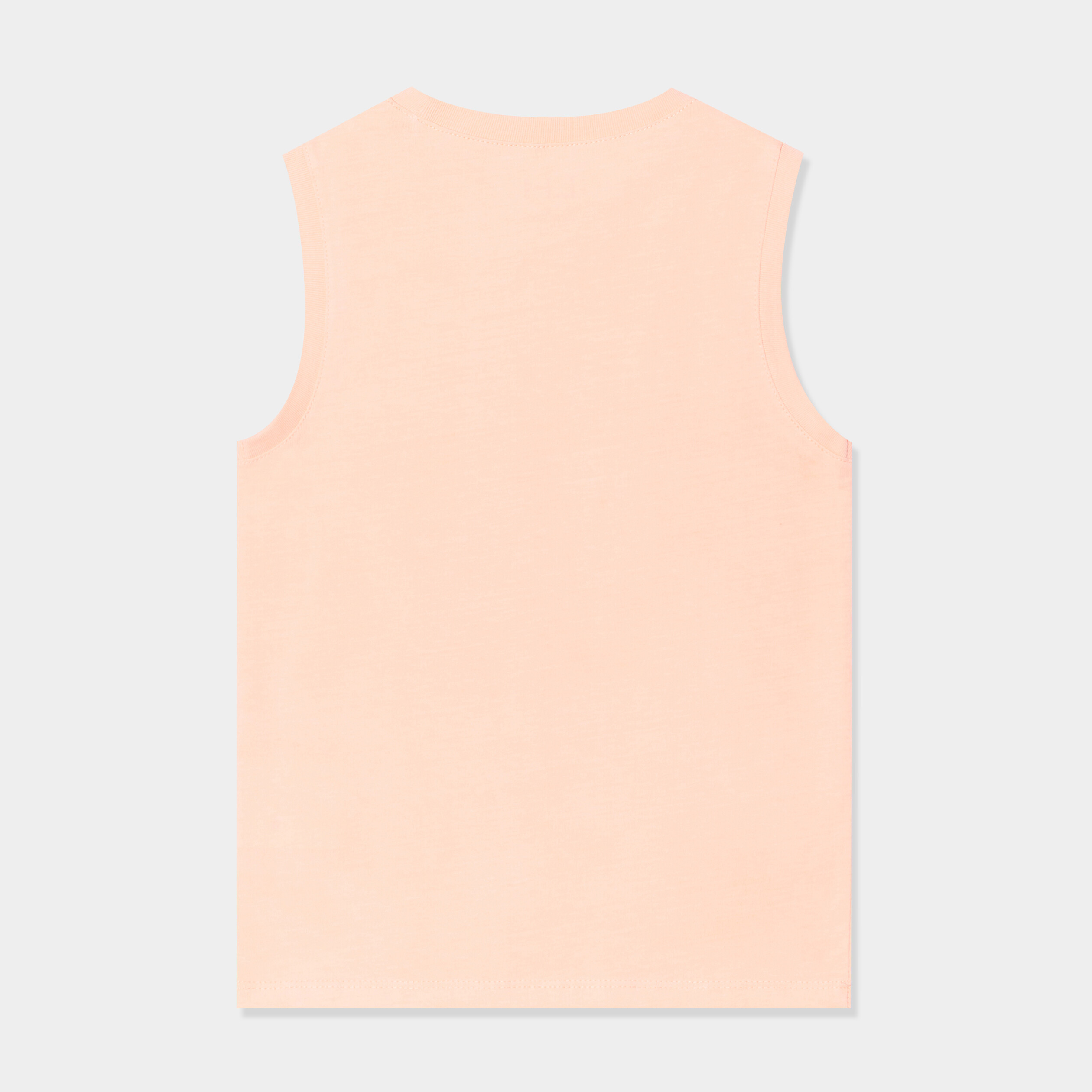 lot de 2 debardeurs col rond en coton orange fluo garcon Lot de 2 débardeurs col rond en coton orange fluo garçon