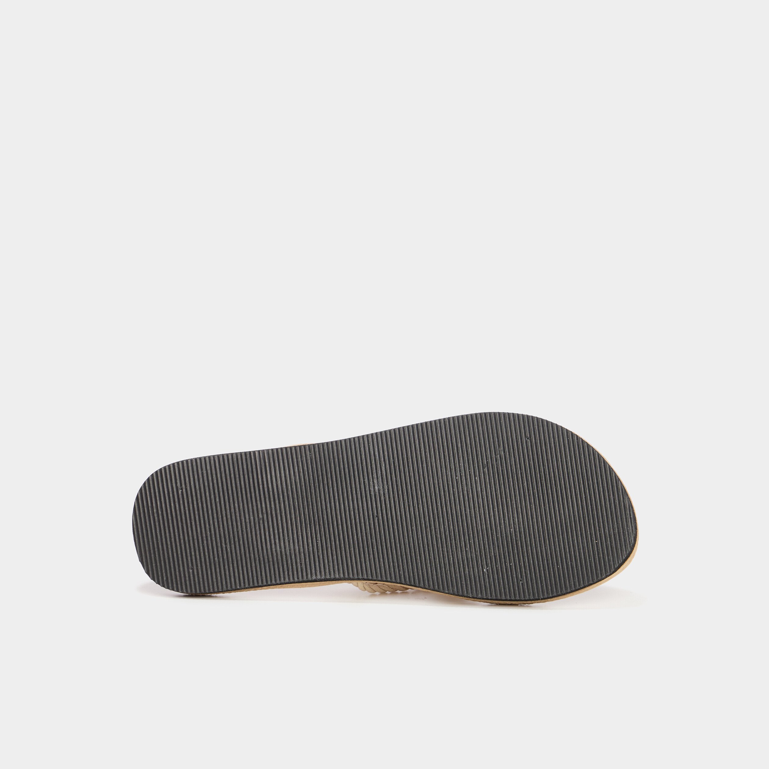 tongs de plage details tresses sable femme Tongs de plage détails tressés sable femme