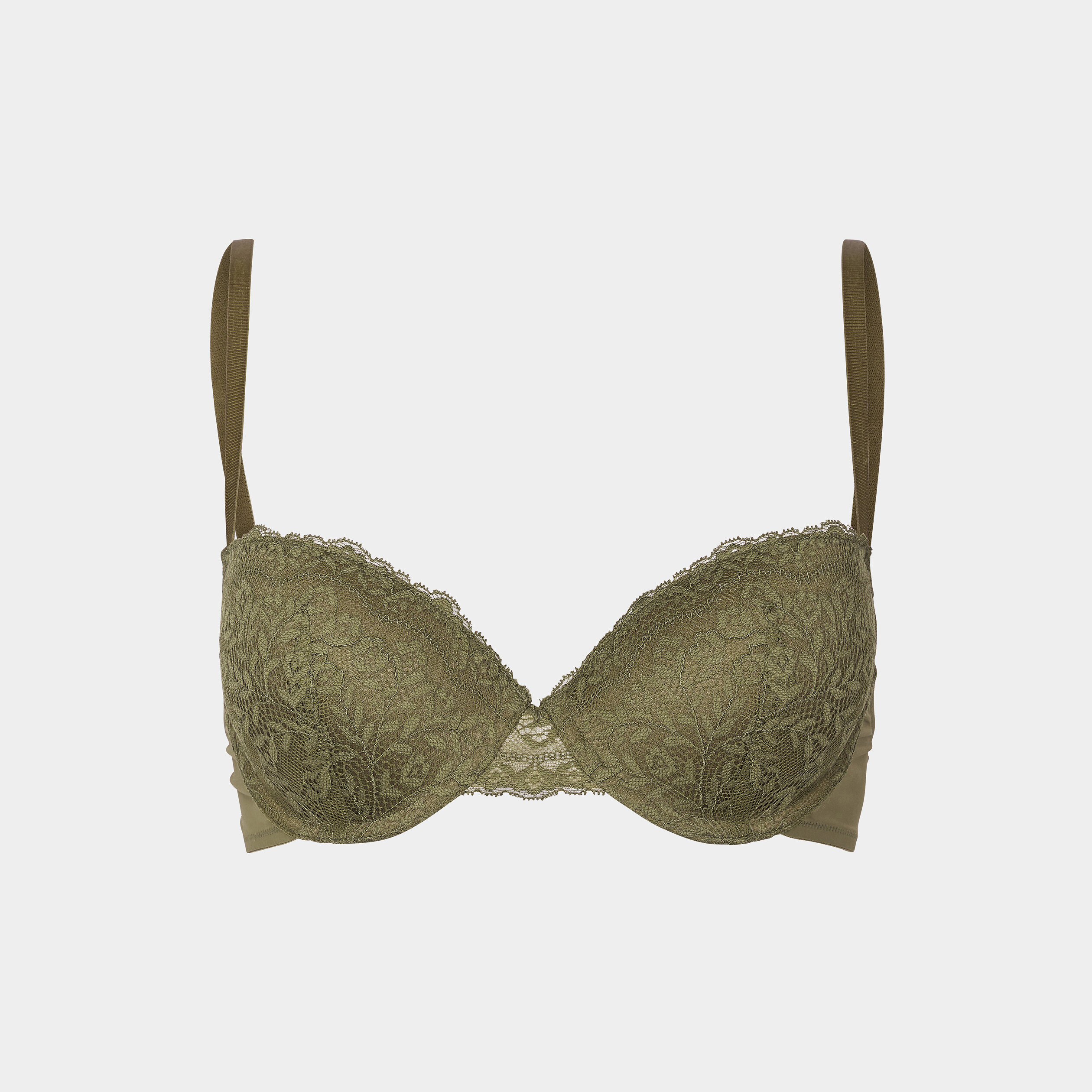soutien gorge push up micro dentelle vert kaki femme Soutien-gorge push up micro dentelle vert kaki femme