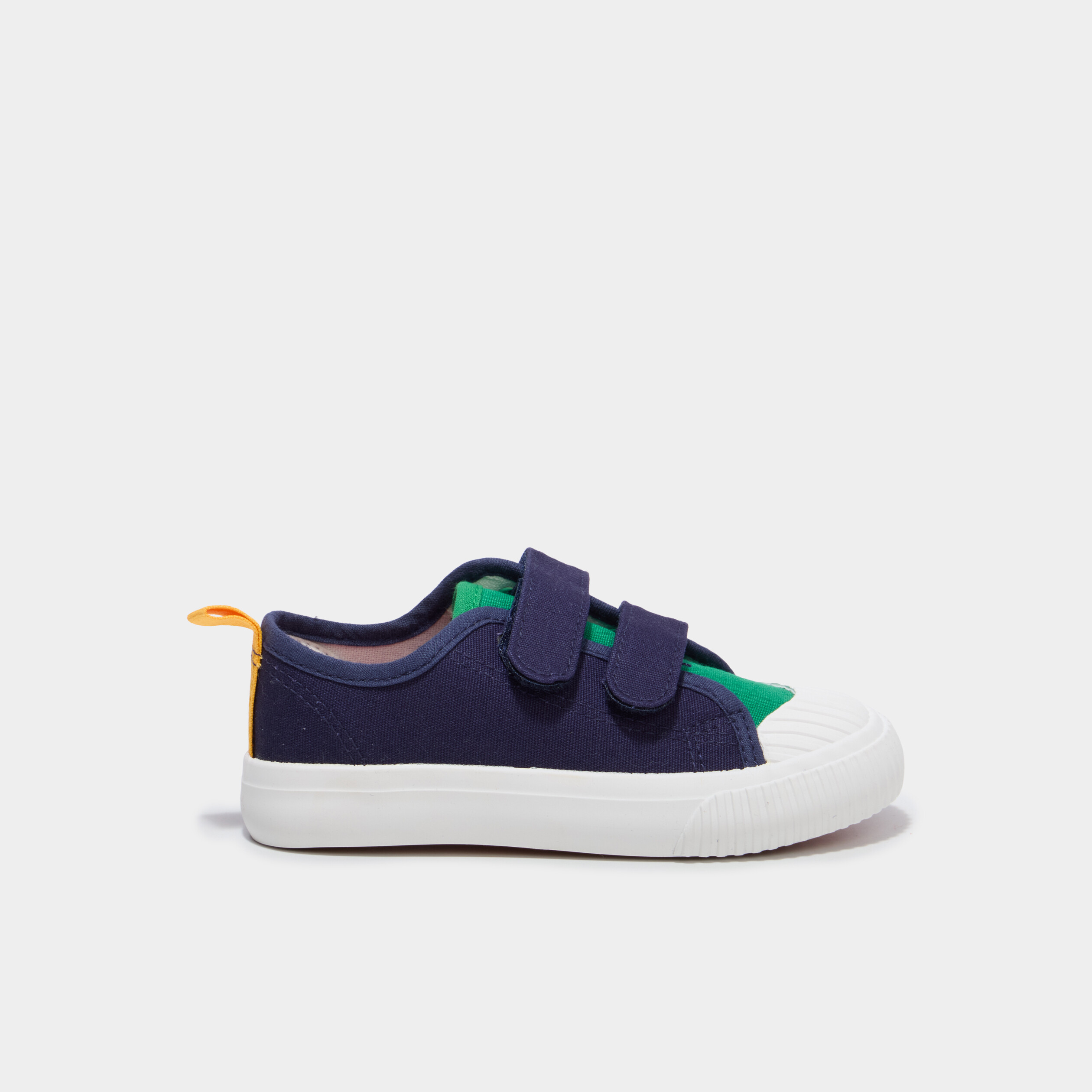 Tennis basses &agrave; scratchs bout renforc&eacute; multicolore gar&ccedil;on