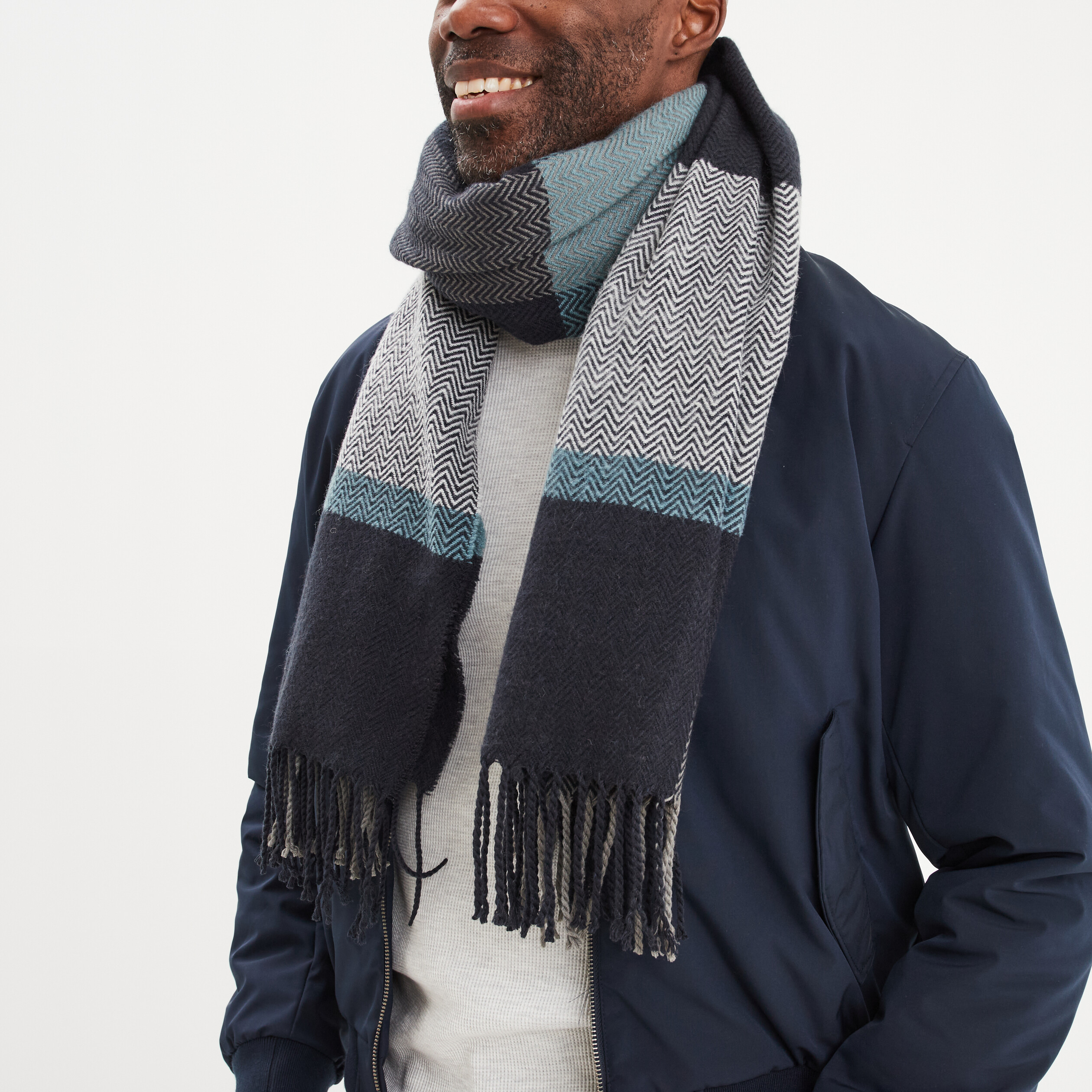 Écharpe multicolore homme