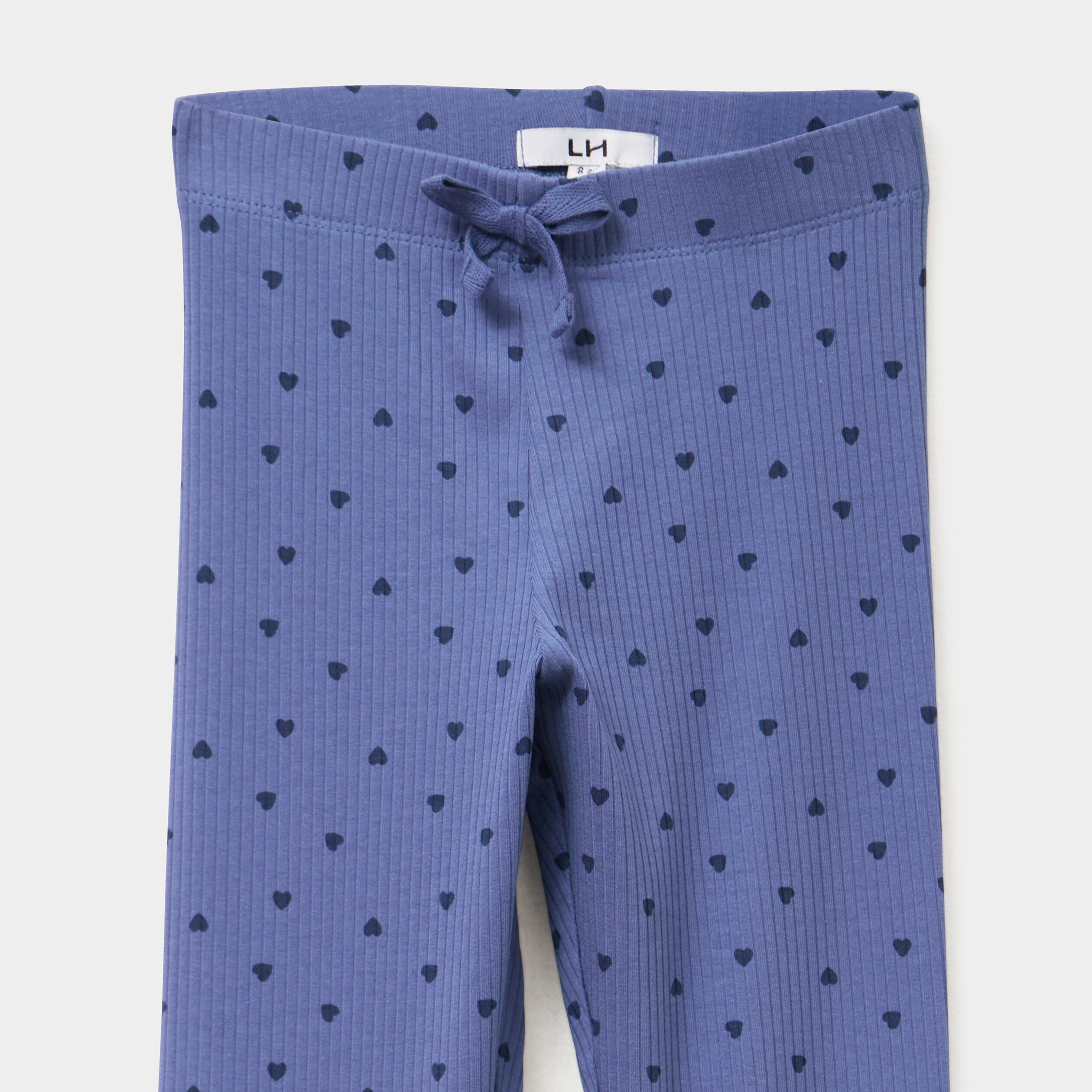 legging cotele coton bleu gris fille Legging côtelé coton bleu gris fille