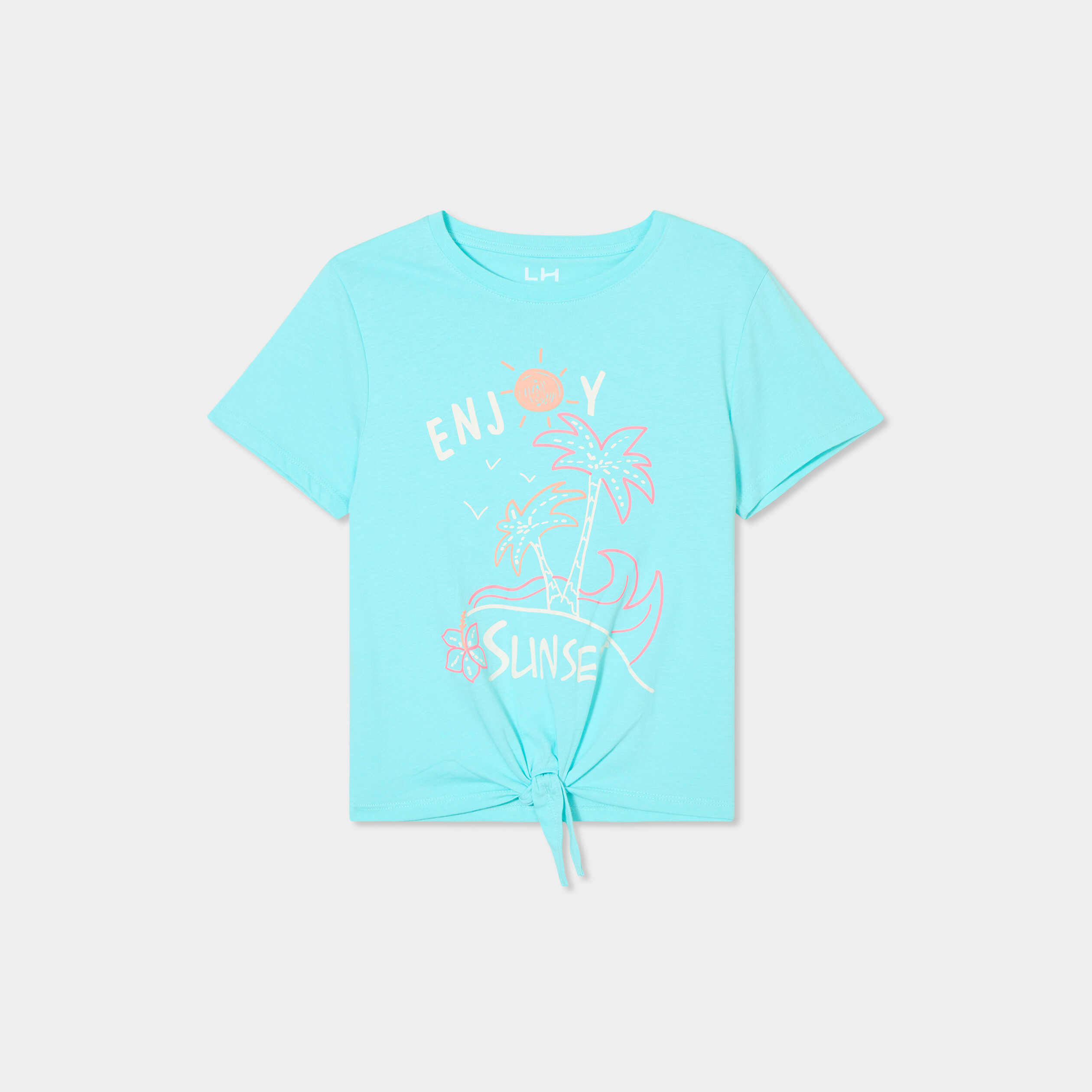 Top manches courtes blanc col polo crochet ajouré fille