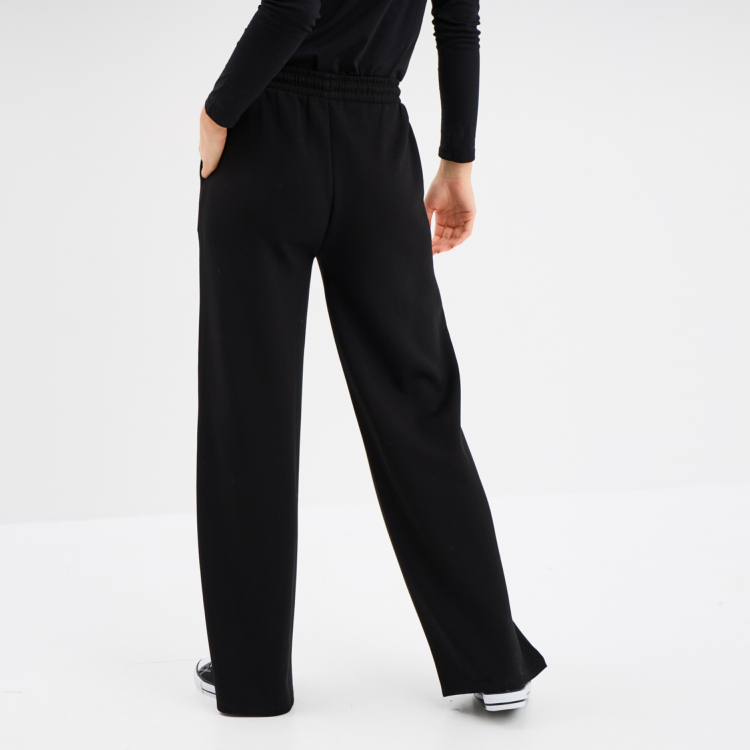 pantalon de jogging large noir femme Pantalon de jogging large noir femme