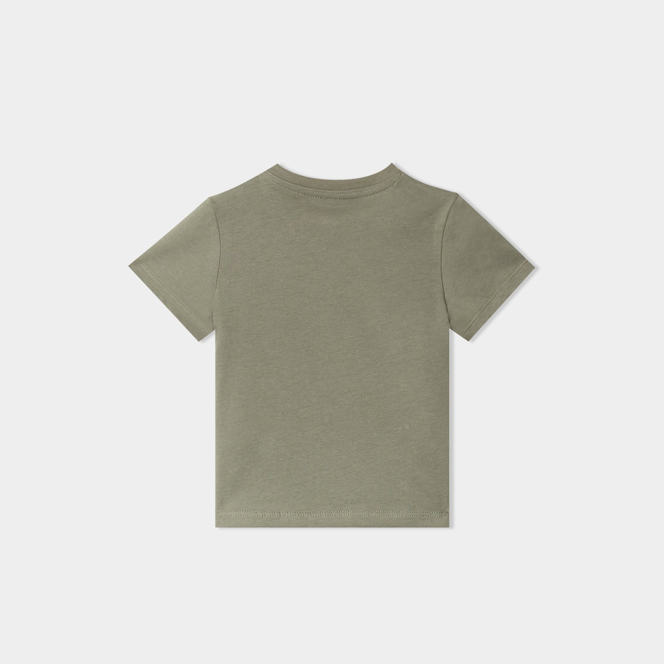 Lot de 3 t-shirts manches courtes coton vert kaki b&eacute;b&eacute; gar&ccedil;on