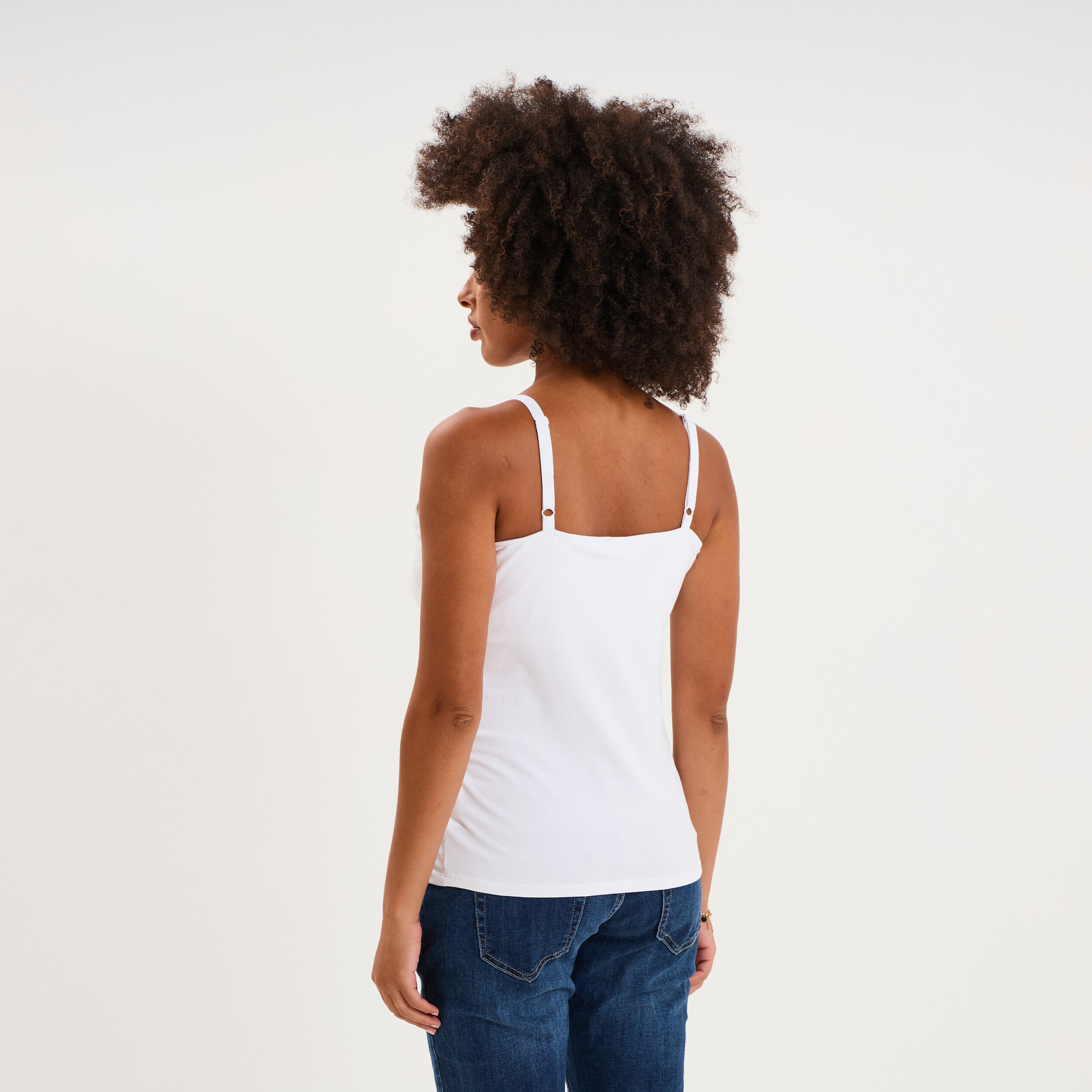 D&eacute;bardeur allaitement brassi&egrave;re int&eacute;gr&eacute;e blanc femme maternit&eacute;