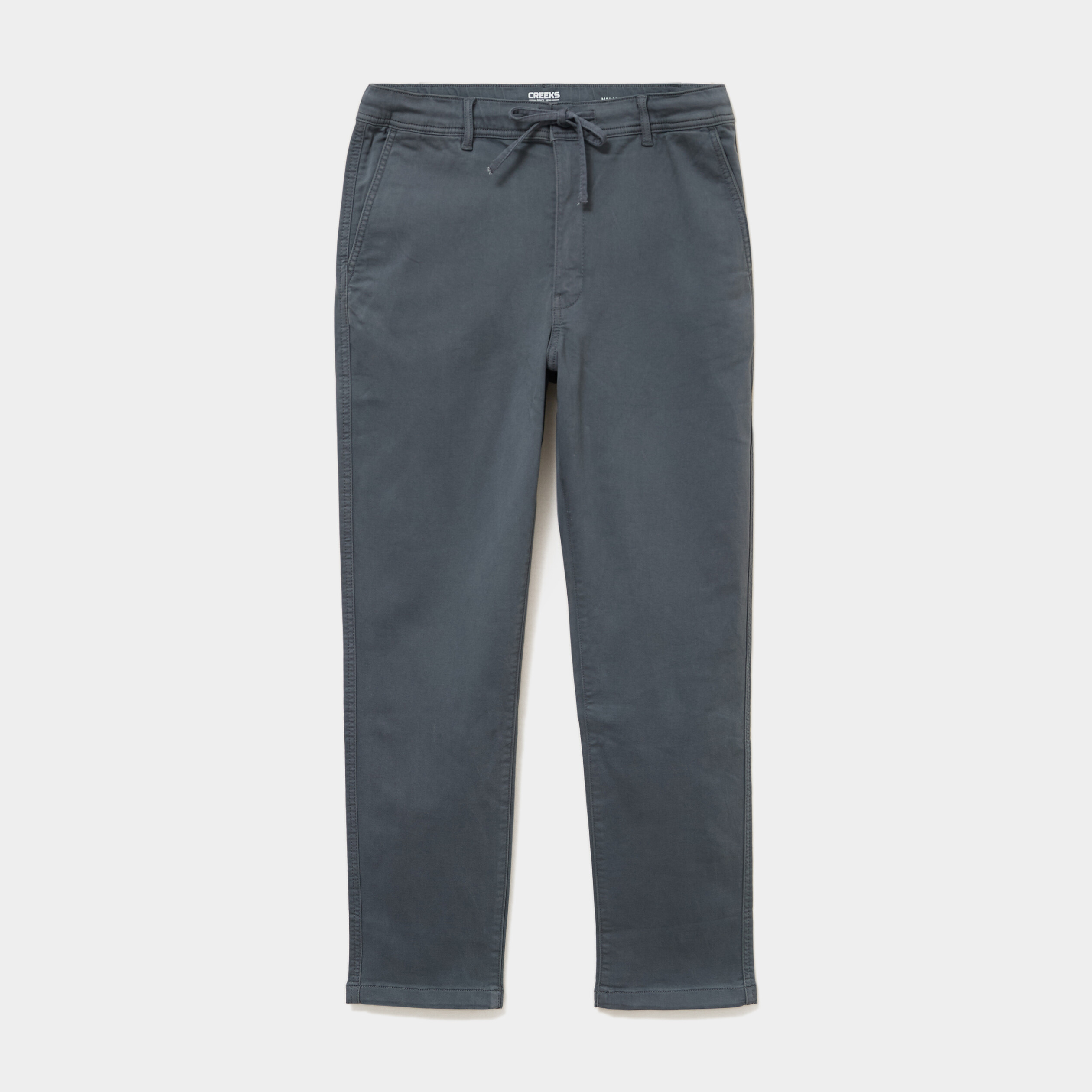 Pantalon chino droit confort vert fonc&eacute; homme