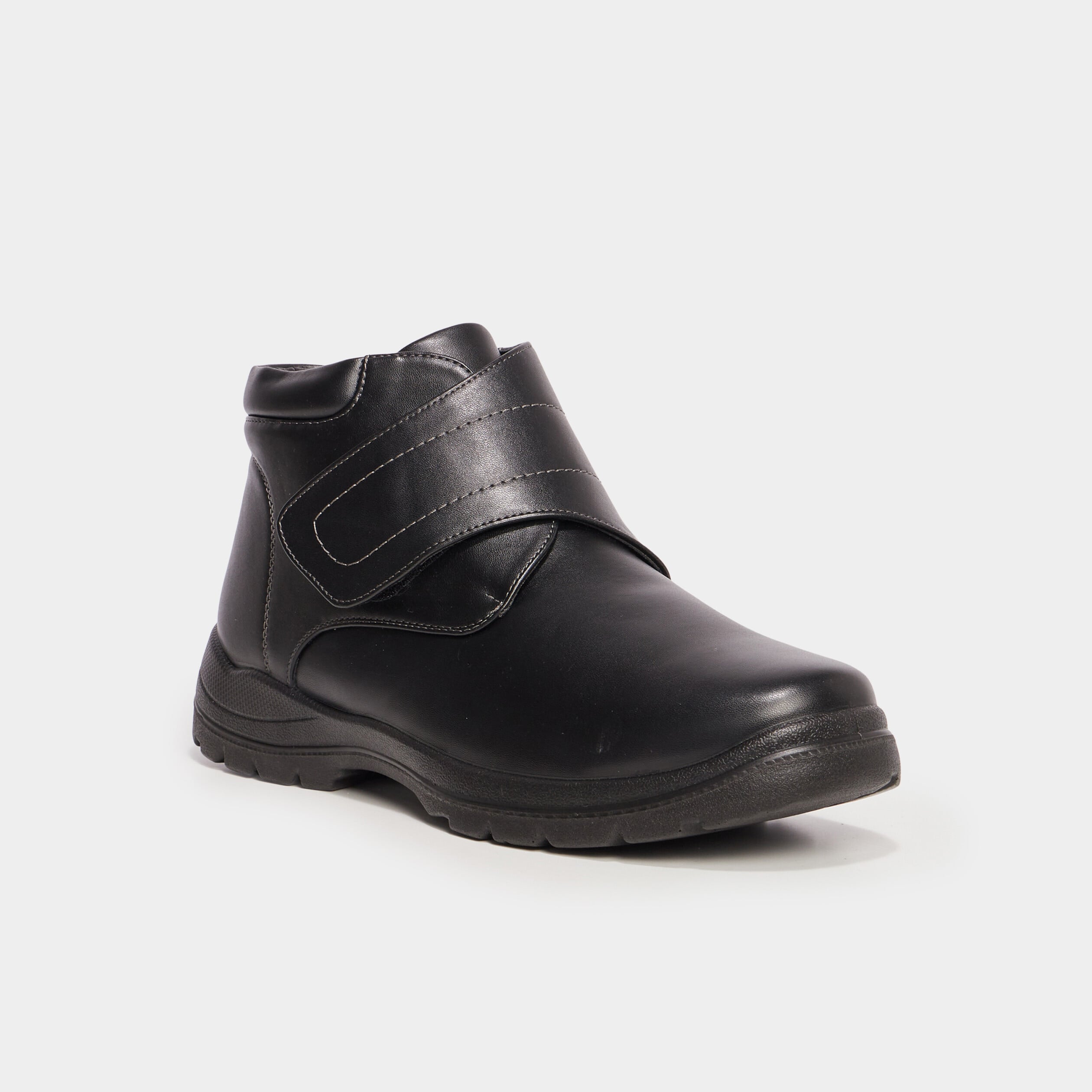 Bottines montantes confort noir homme