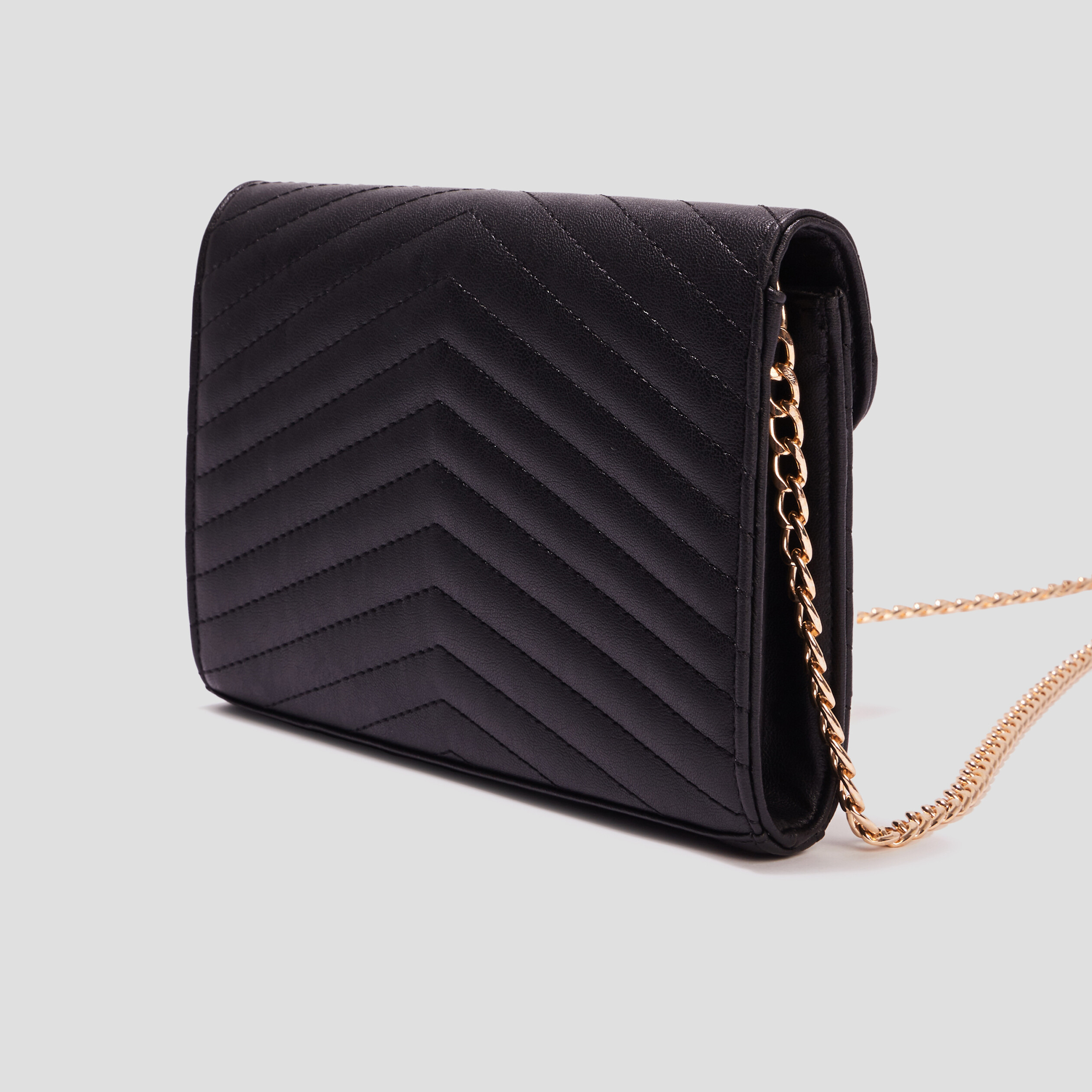 Sac pochette matelass noir mixte La Halle