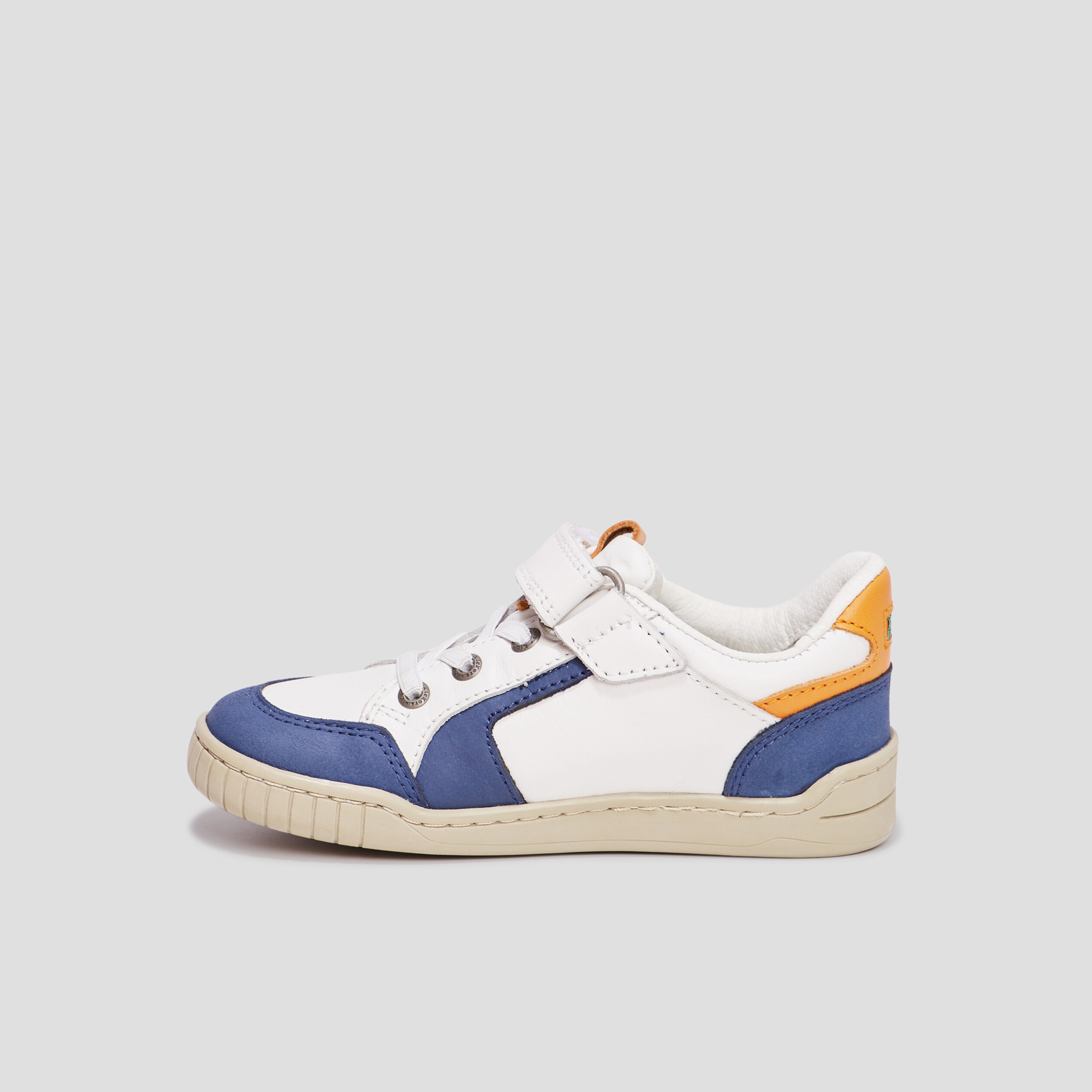 tennis basses en cuir kickers windo blanc garcon Tennis basses en cuir Kickers Windo blanc garçon