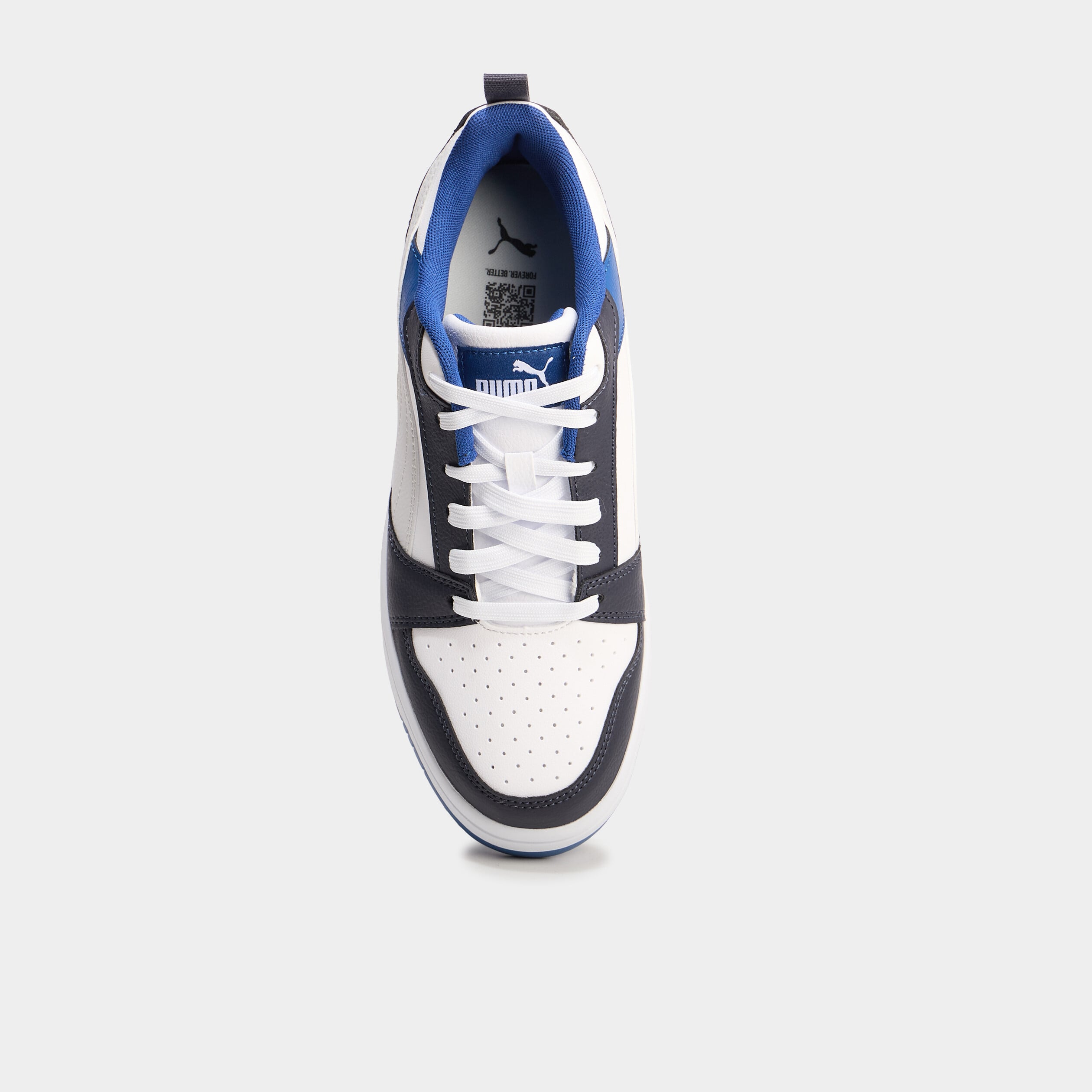 Tennis basses &agrave; lacets Puma Rebound V6 bleu fonc&eacute; gar&ccedil;on