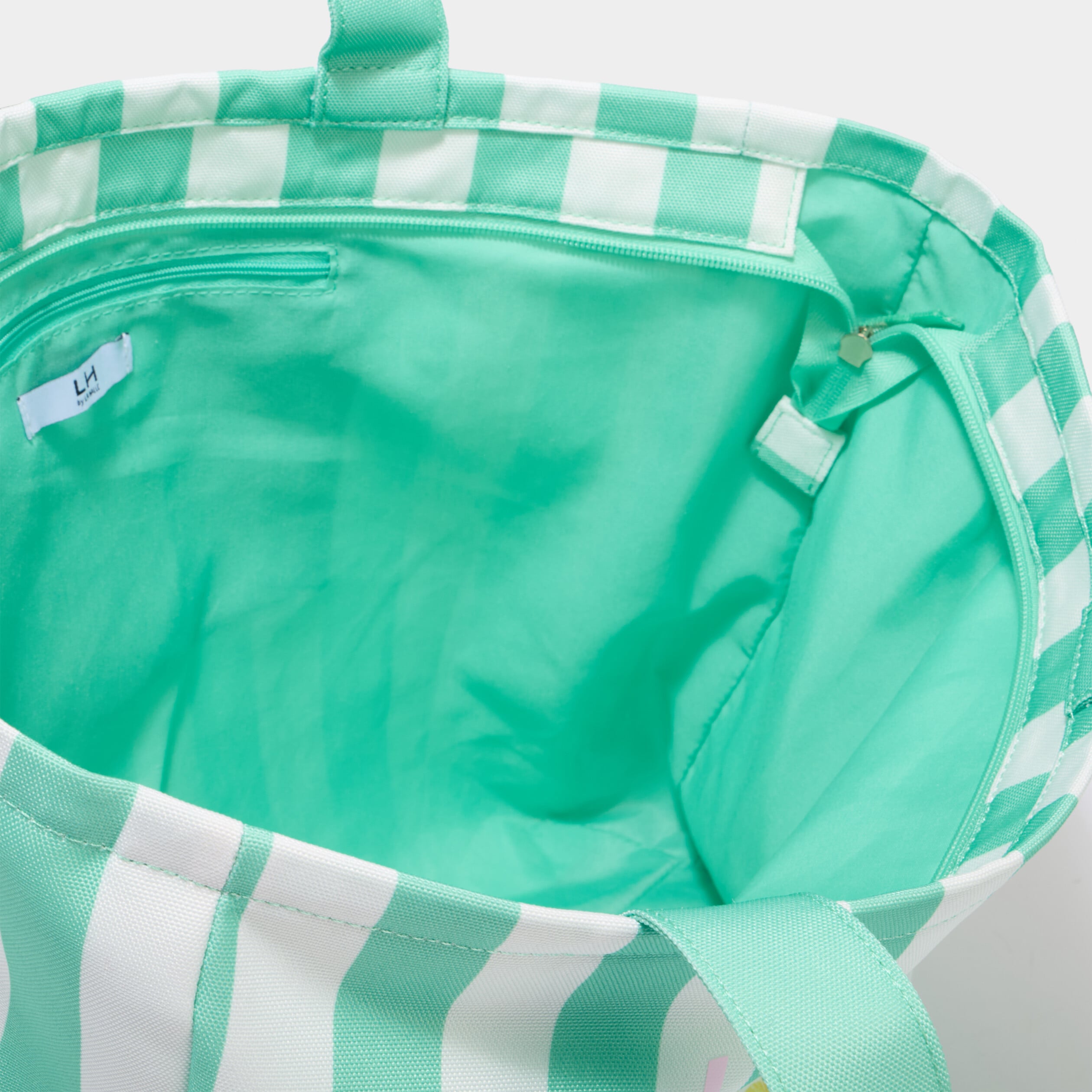 Sac cabas rectangulaire vert femme