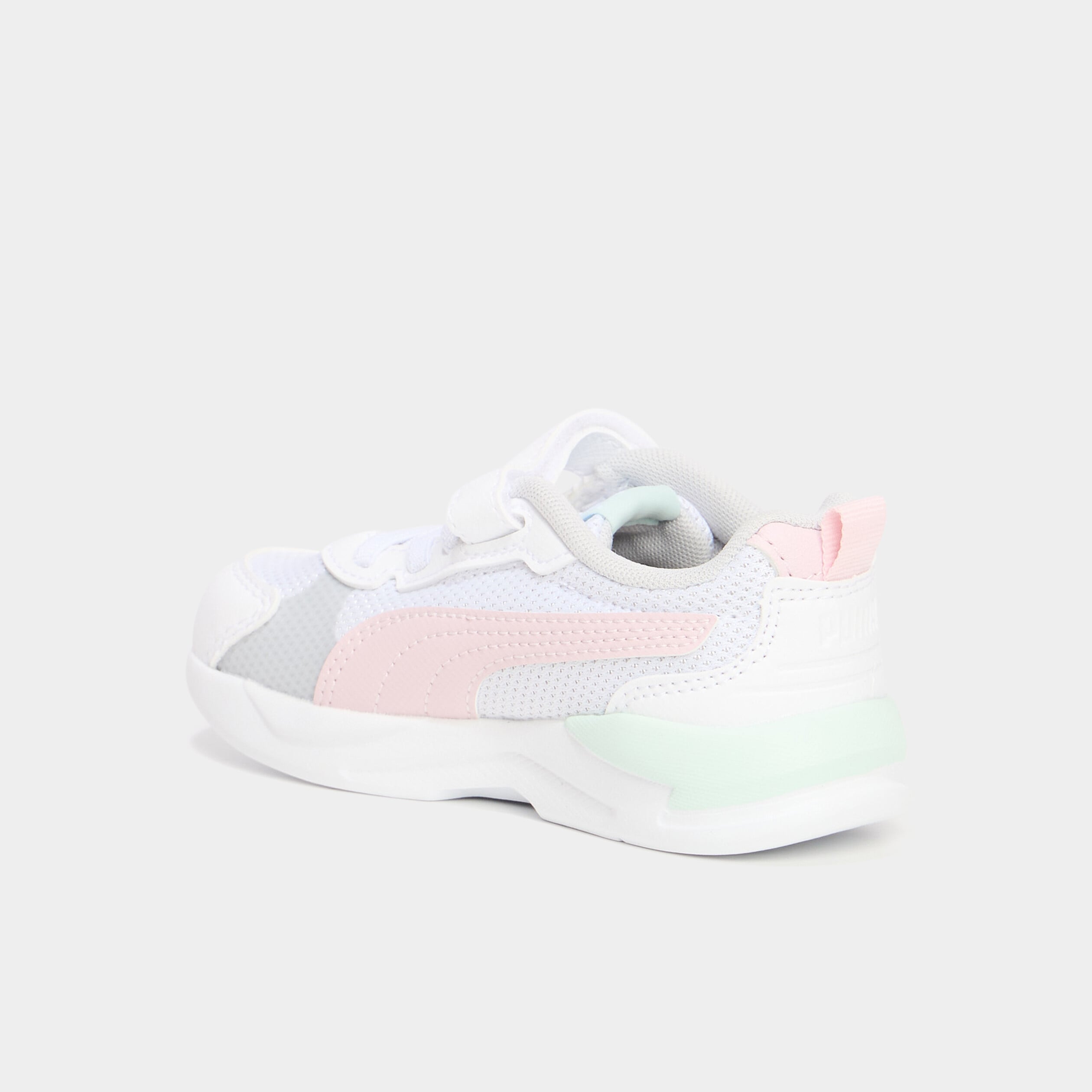 Baskets running &agrave; scratchs Puma XRAY vert pastel fille