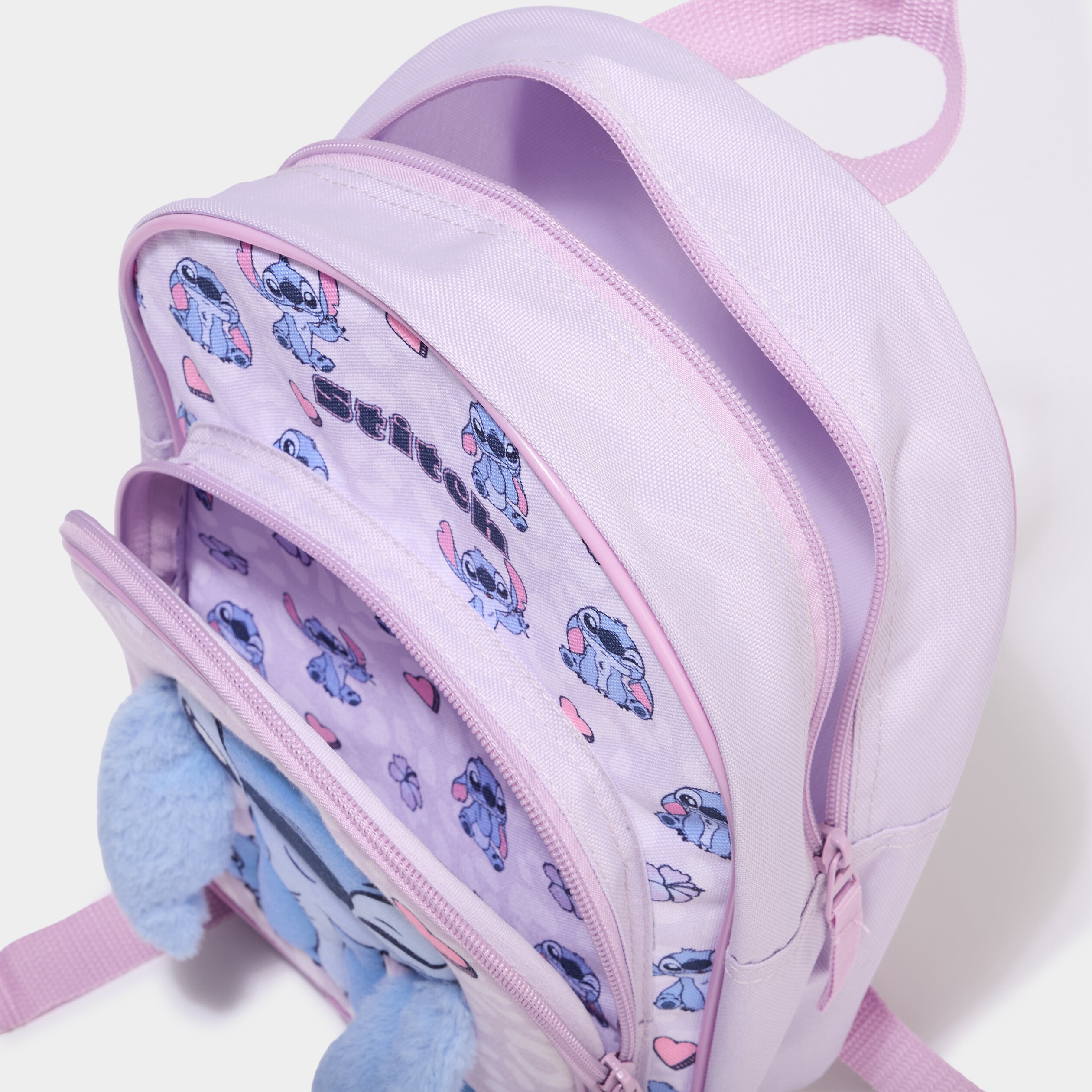 Sac &agrave; dos Stitch bretelles ajustables parme fille