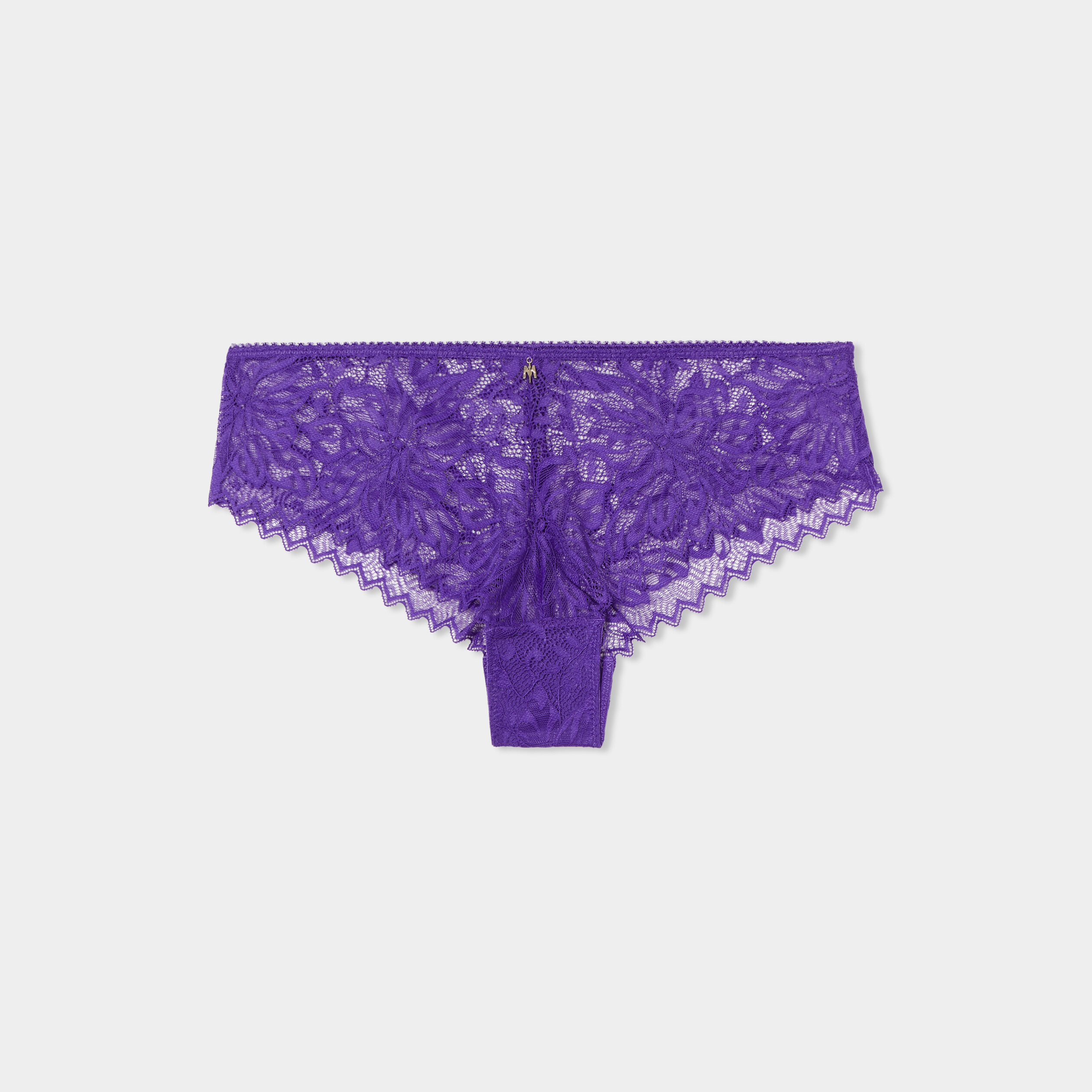 shorty en dentelle violet fonce femme Shorty en dentelle violet foncé femme