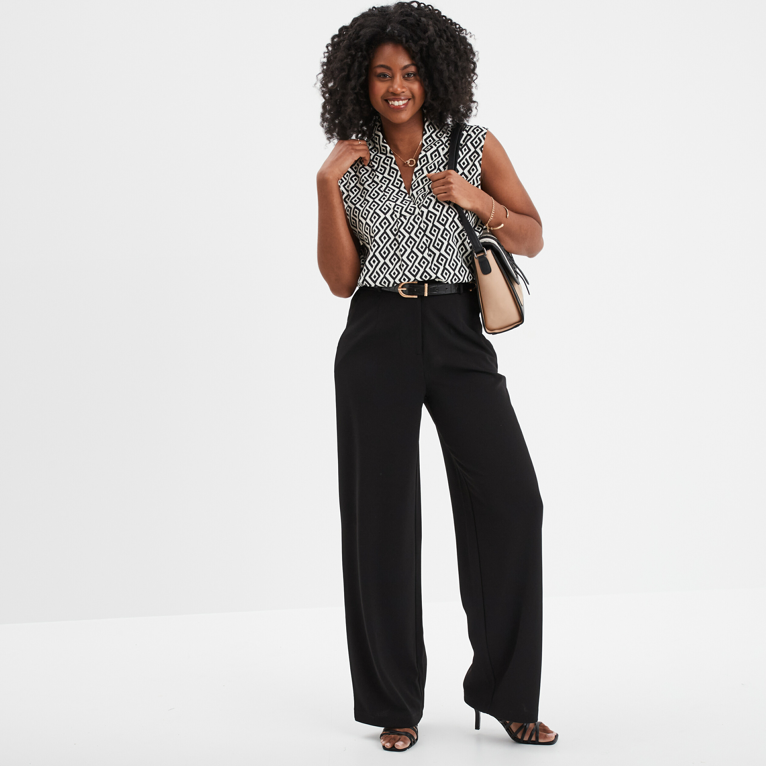 blouse sans manches col en v mosquitos ecru femme Blouse sans manches col en V Mosquitos ecru femme