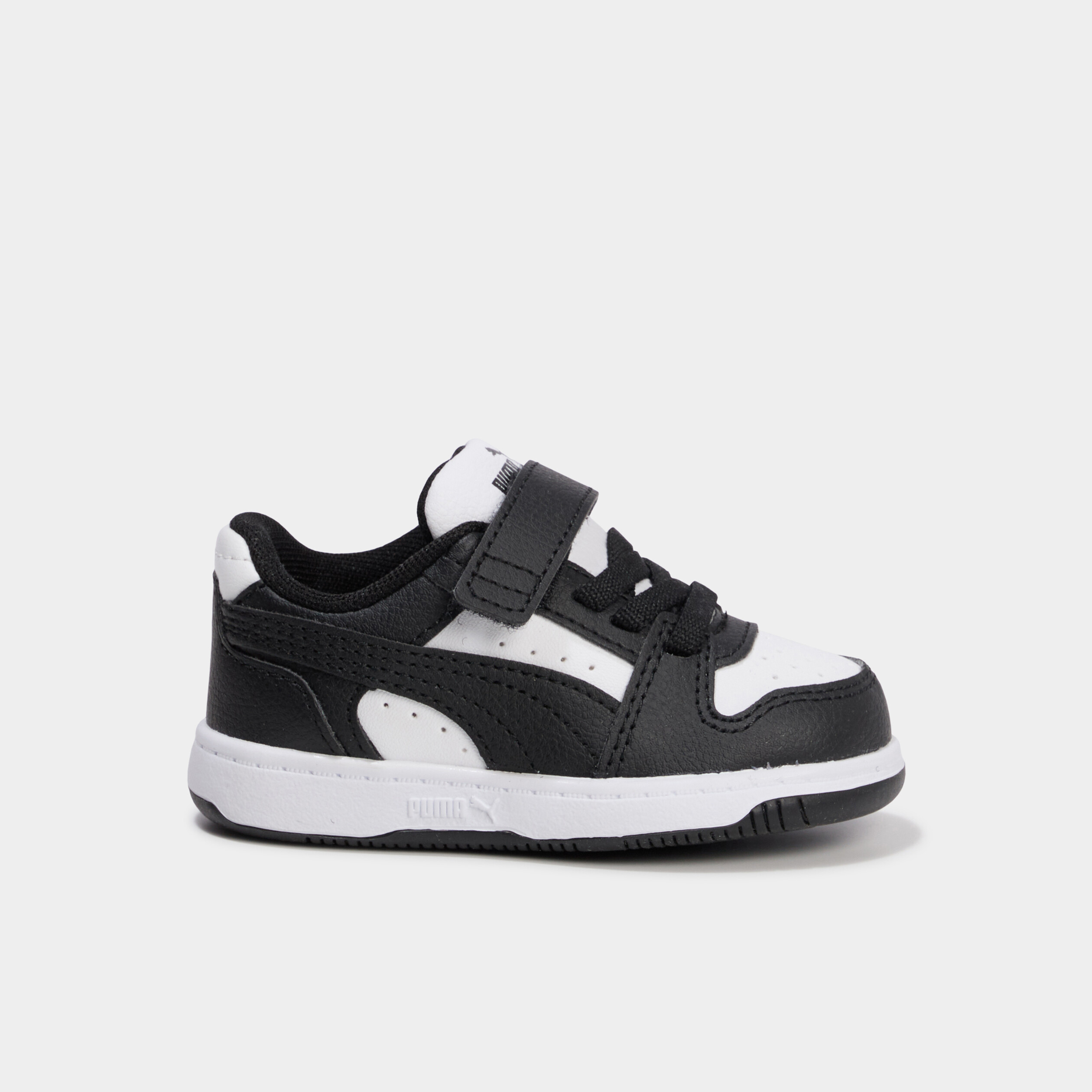 Baskets &agrave; scratchs Puma Rebound Slam noir b&eacute;b&eacute; gar&ccedil;on