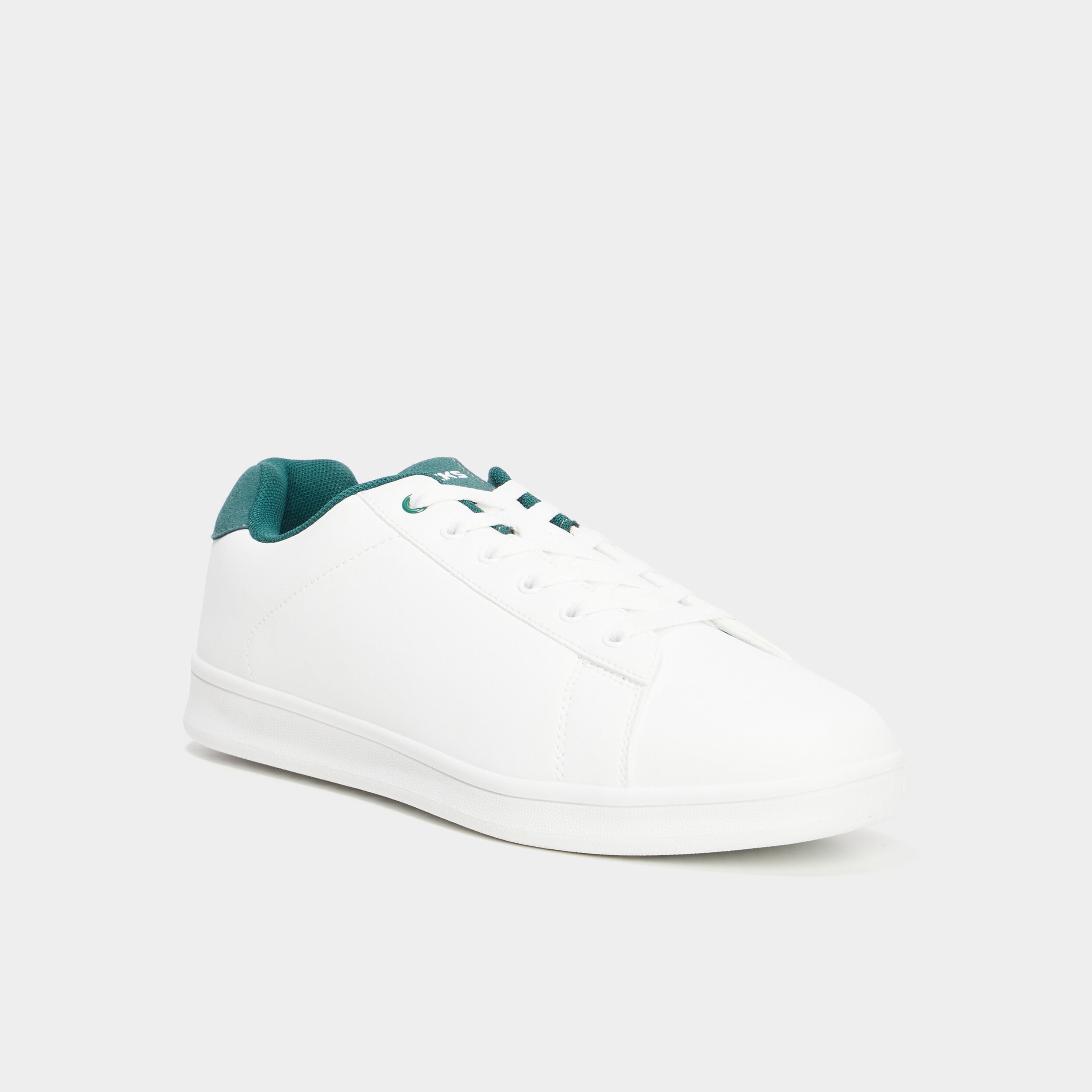 Baskets &agrave; lacets vert homme