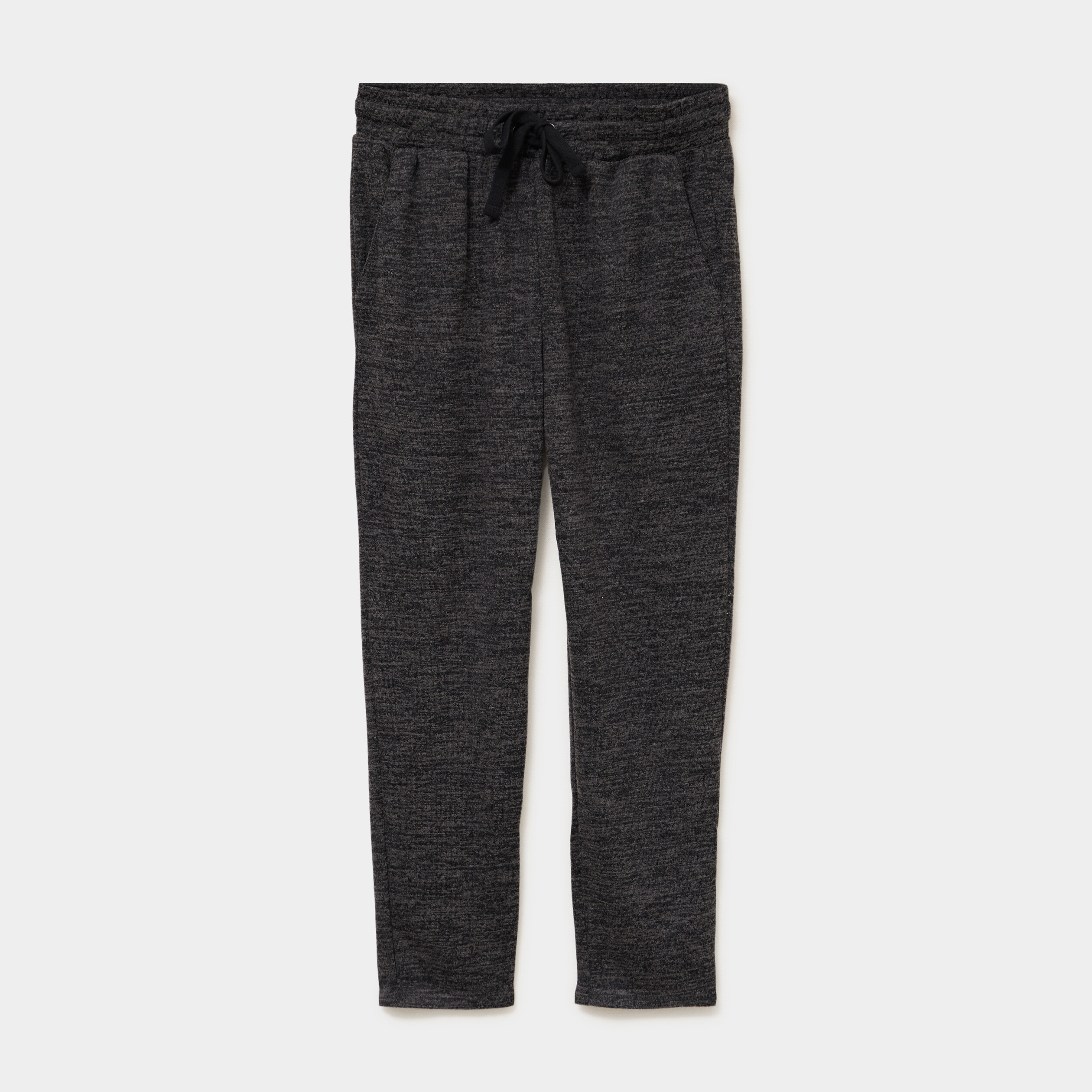 Pantalon jogging 7/8&egrave;me gris fonc&eacute; femme