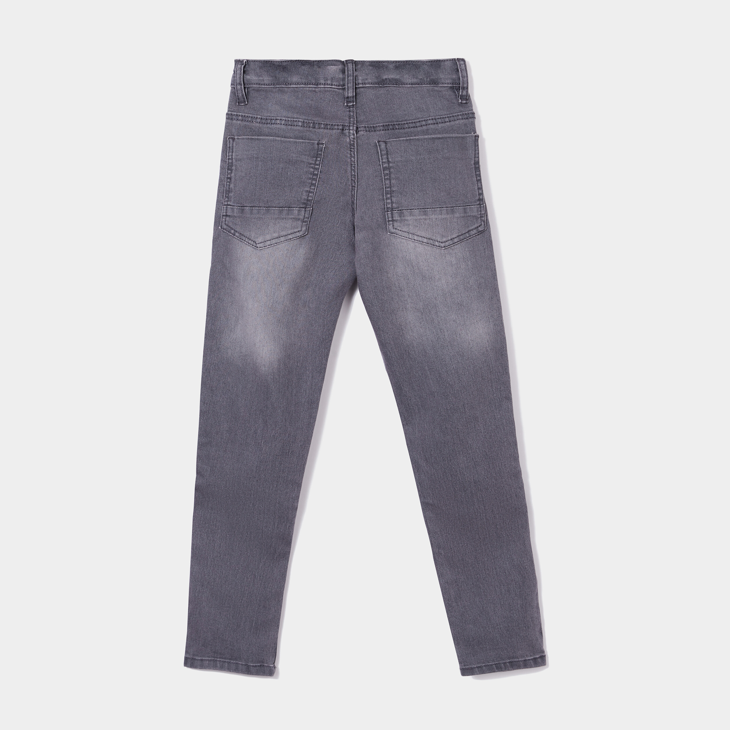 Jeans slim effet stretch gris garçon