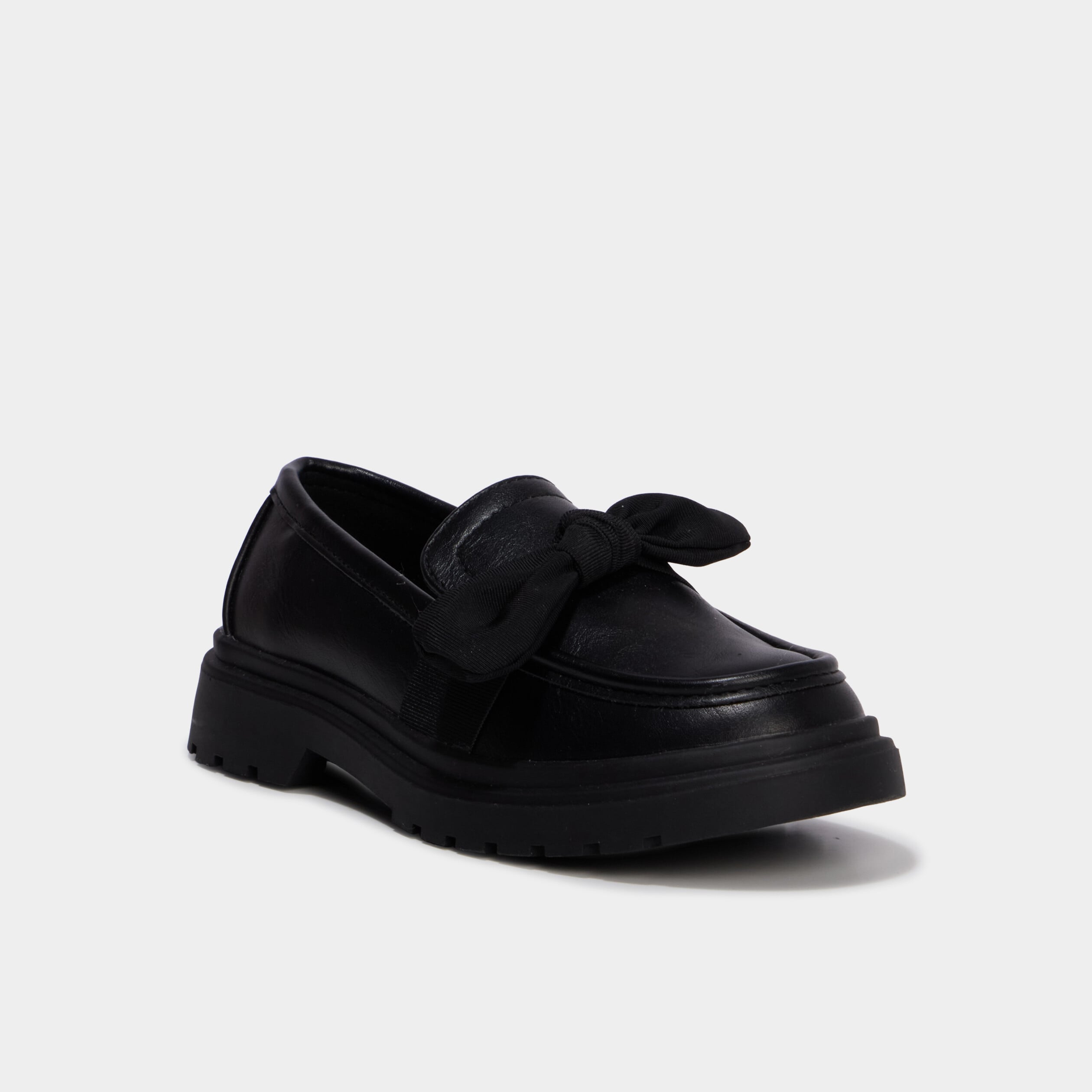 Mocassins avec noeuds noir fille