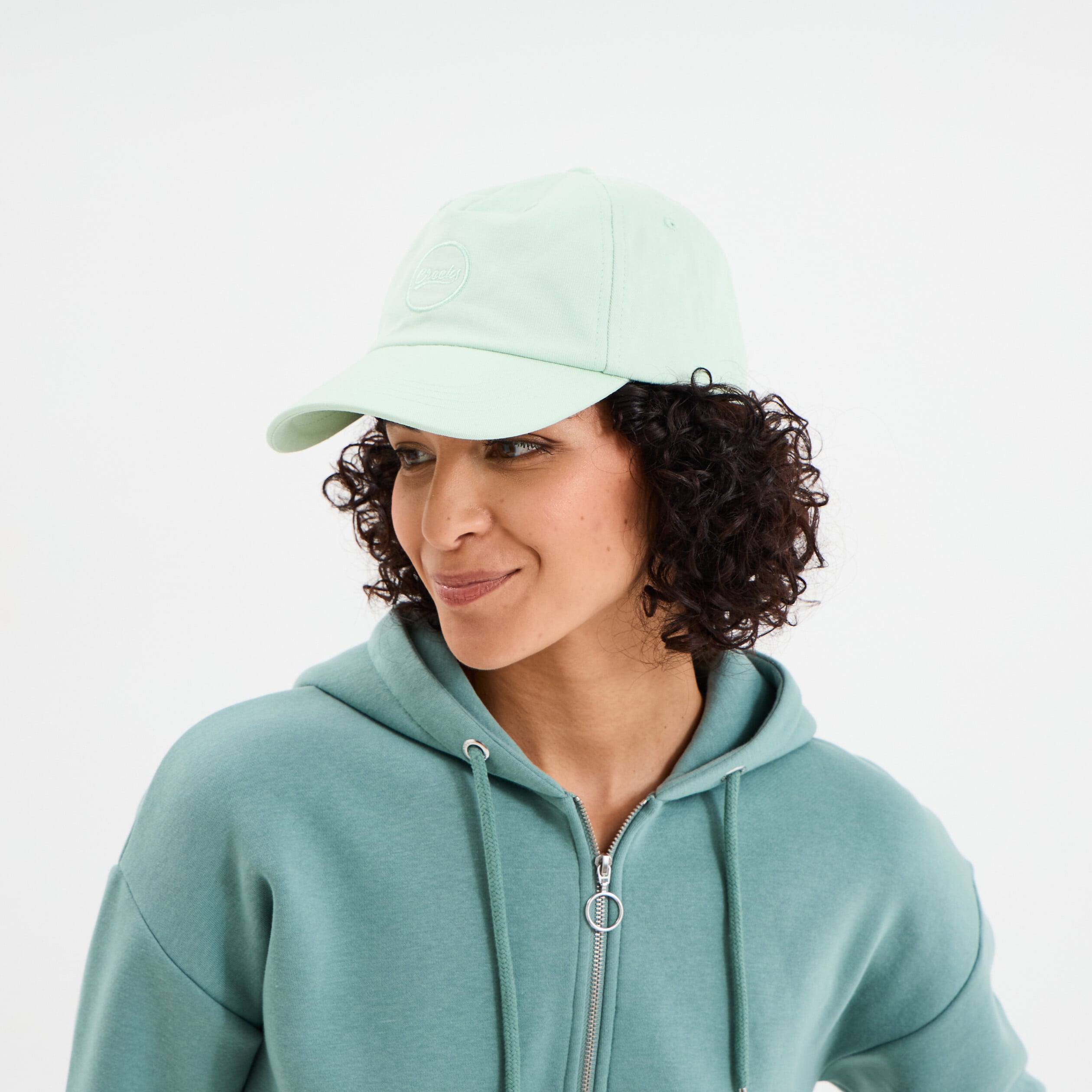 Casquette vert clair femme