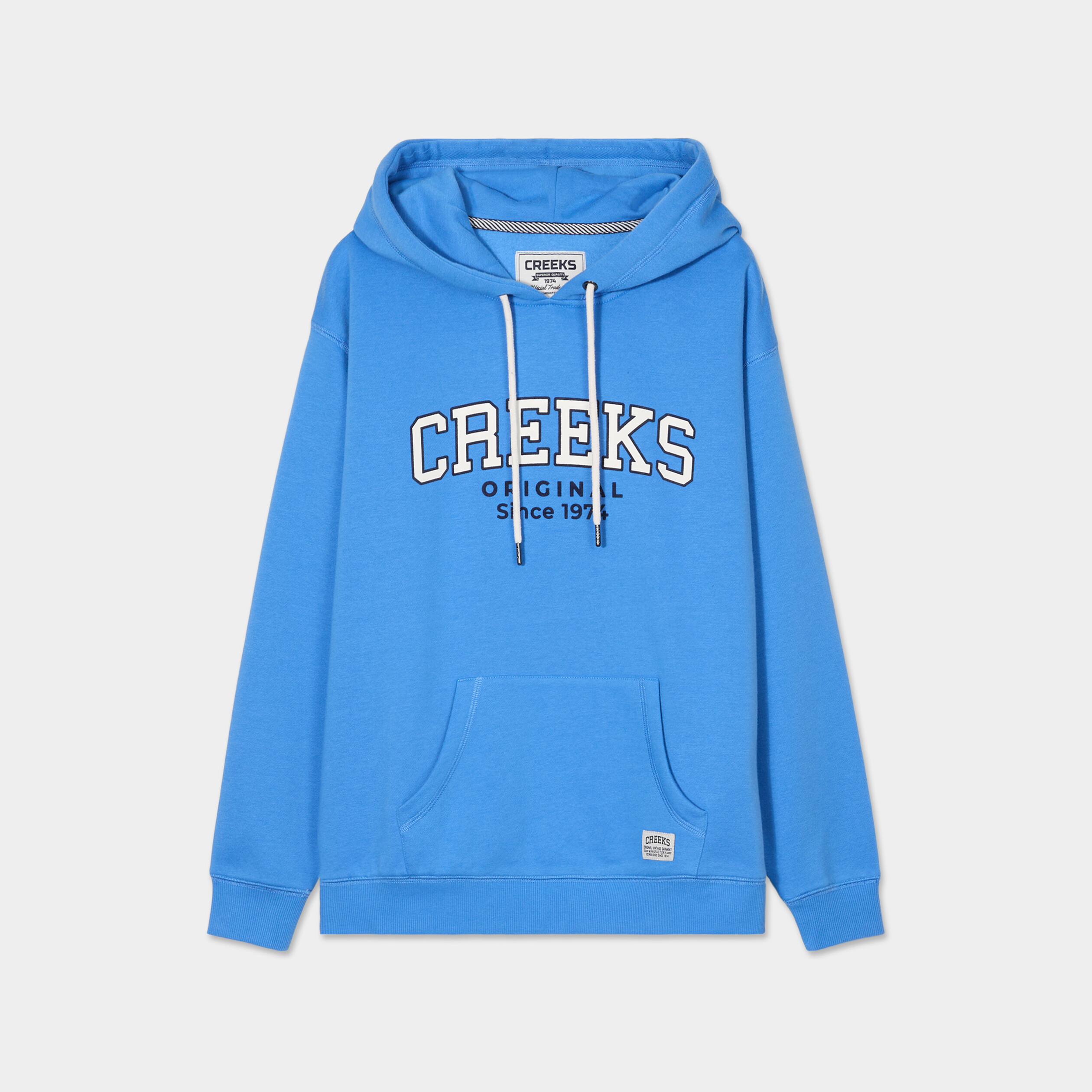 Sweat &agrave; capuche hoodie bleu femme