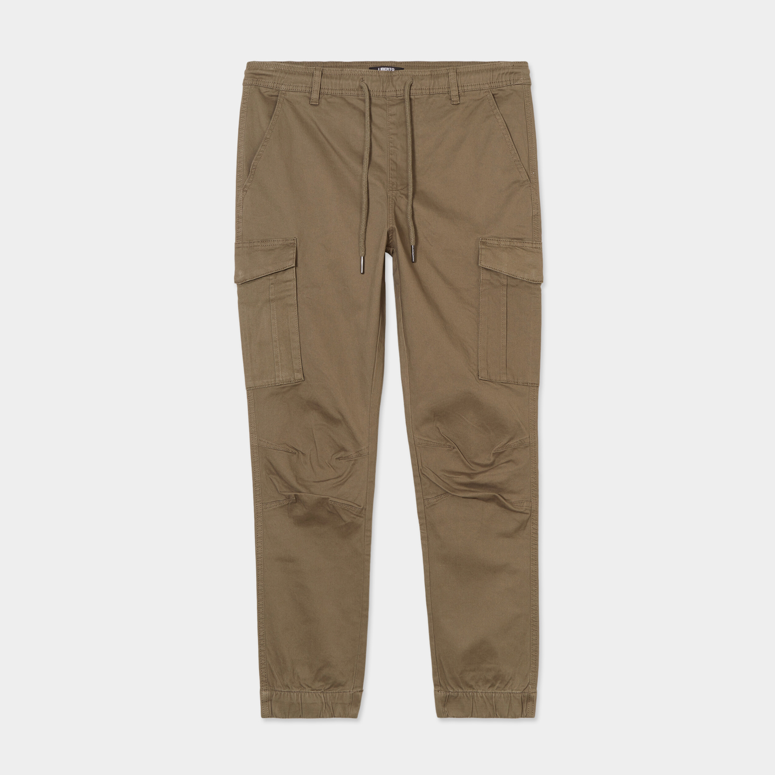 Pantalon cargo slim coton Liberto vert kaki homme