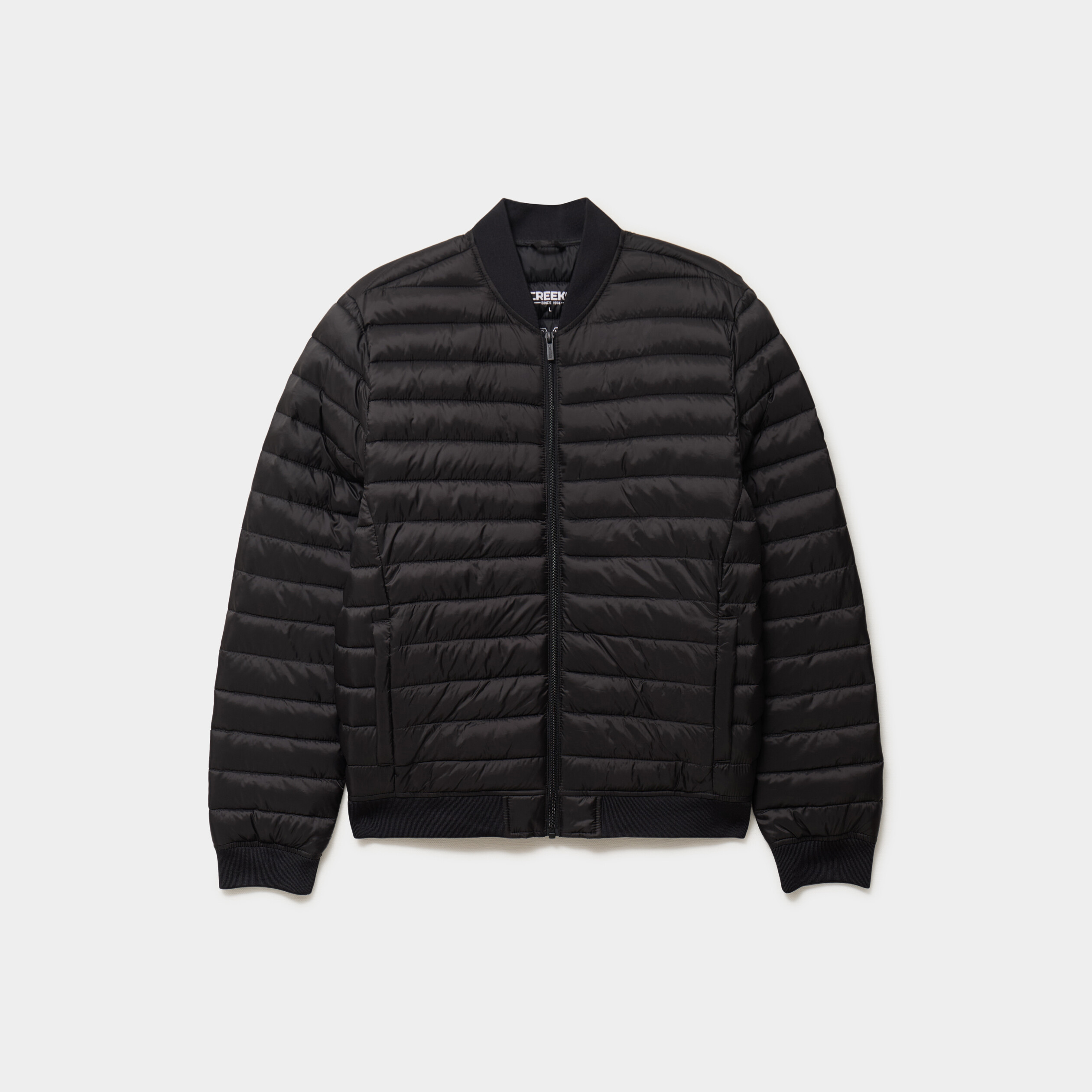 Doudoune l&eacute;g&egrave;re d&eacute;perlante col teddy noir homme