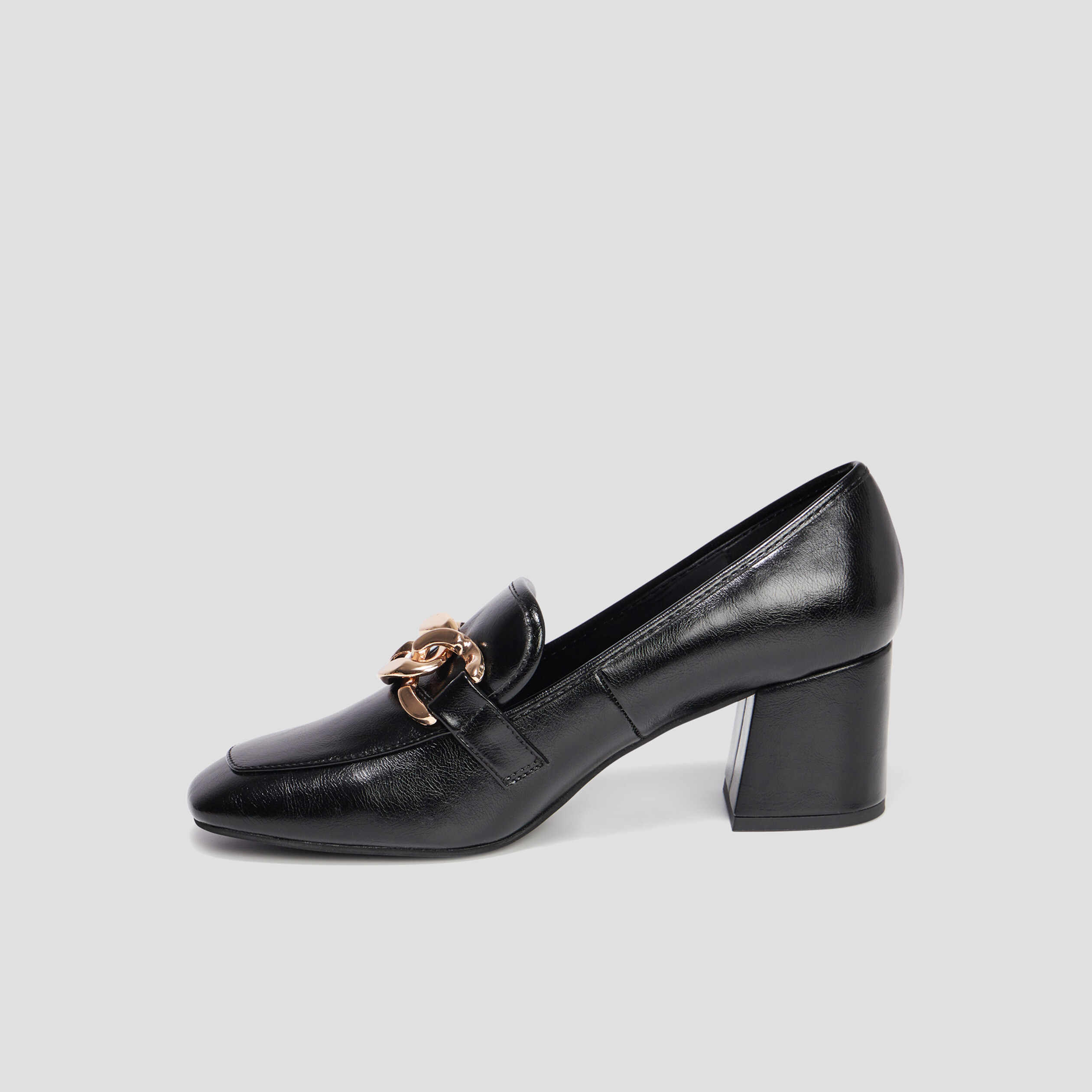 loafers a talons details chaines liberto noir femme Loafers à talons détails chaînes Liberto noir femme