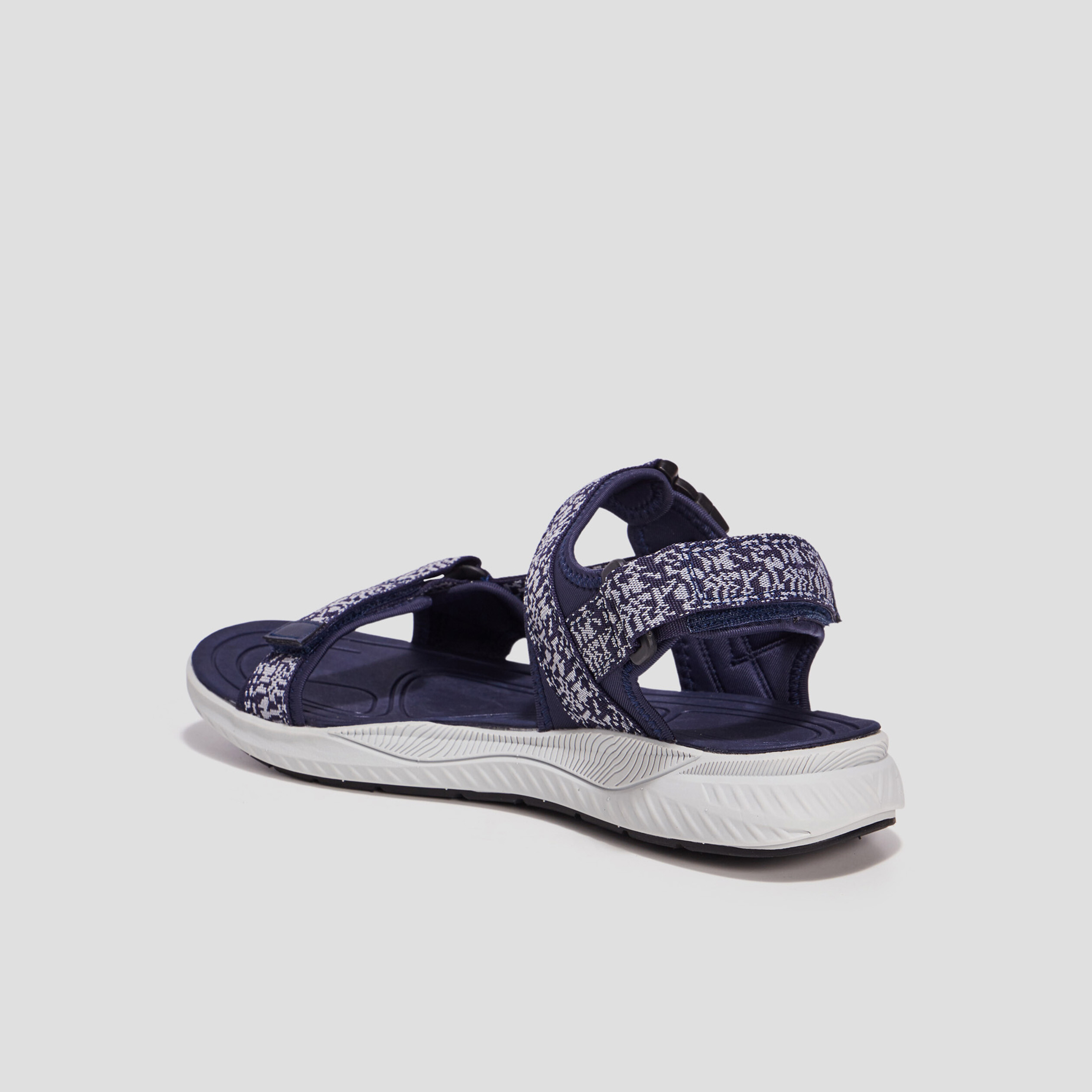 Sandales &agrave; scratchs bleu marine homme