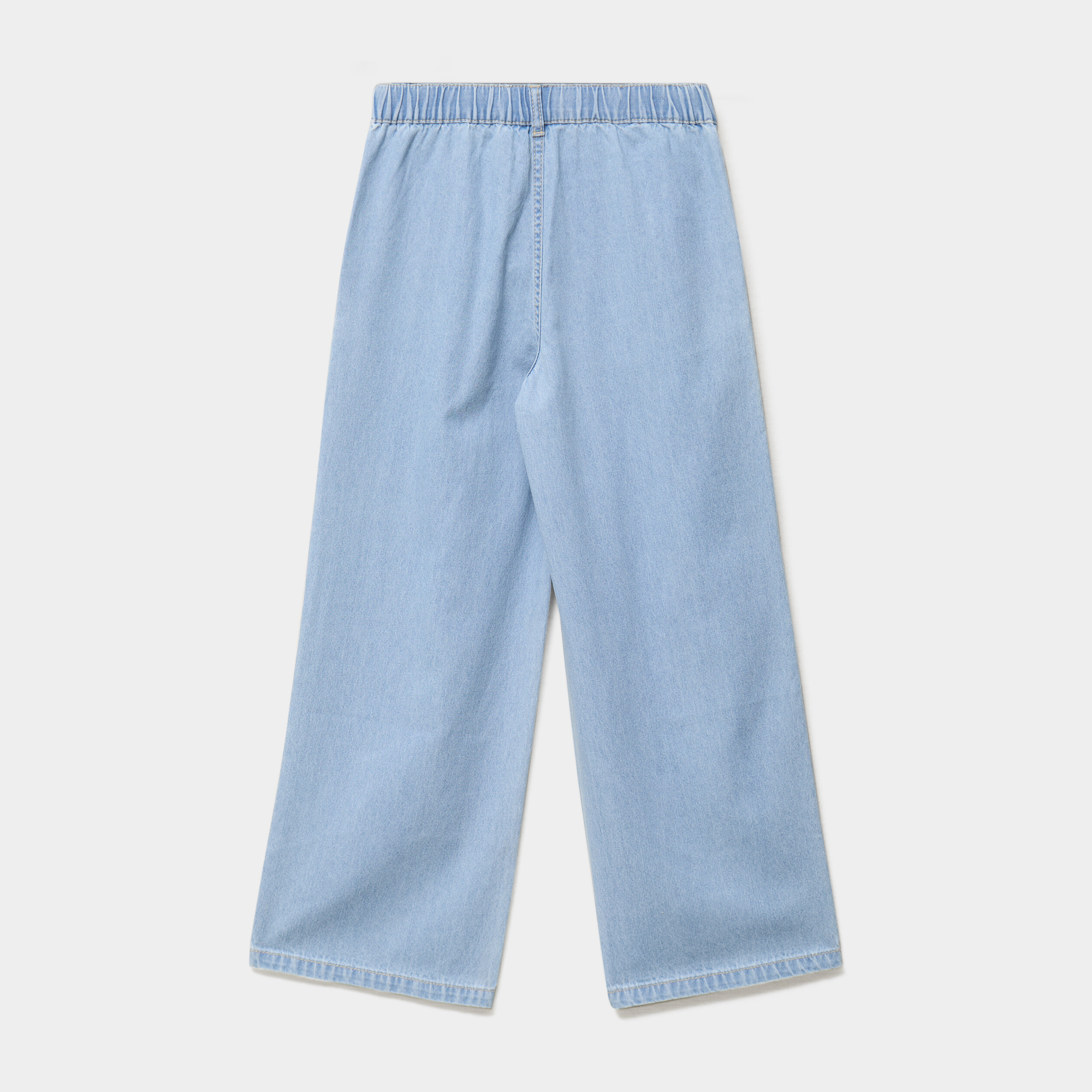 Jean large taille &eacute;lastiqu&eacute;e coton denim triple stone fille