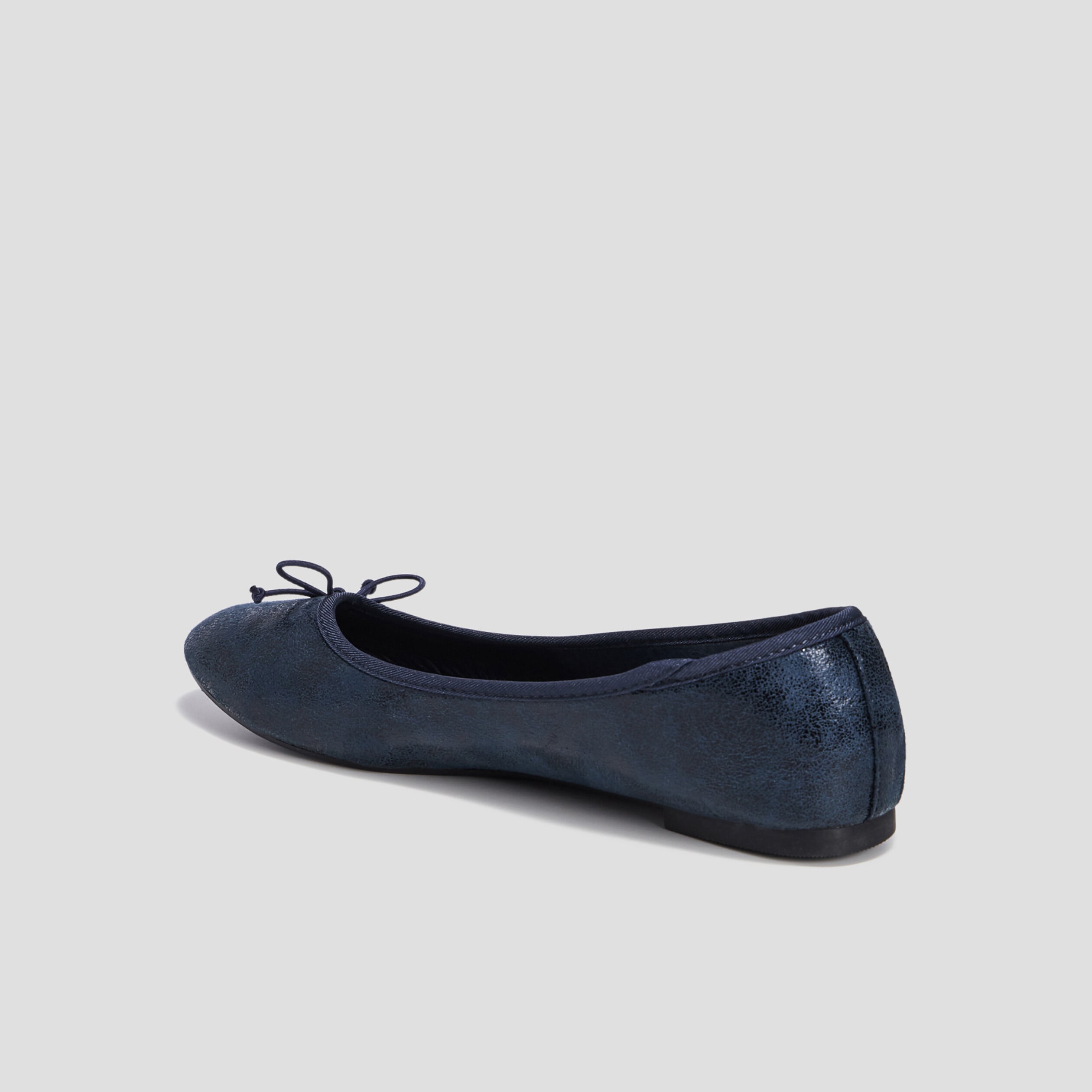Ballerines plates iris&eacute;es bleu femme