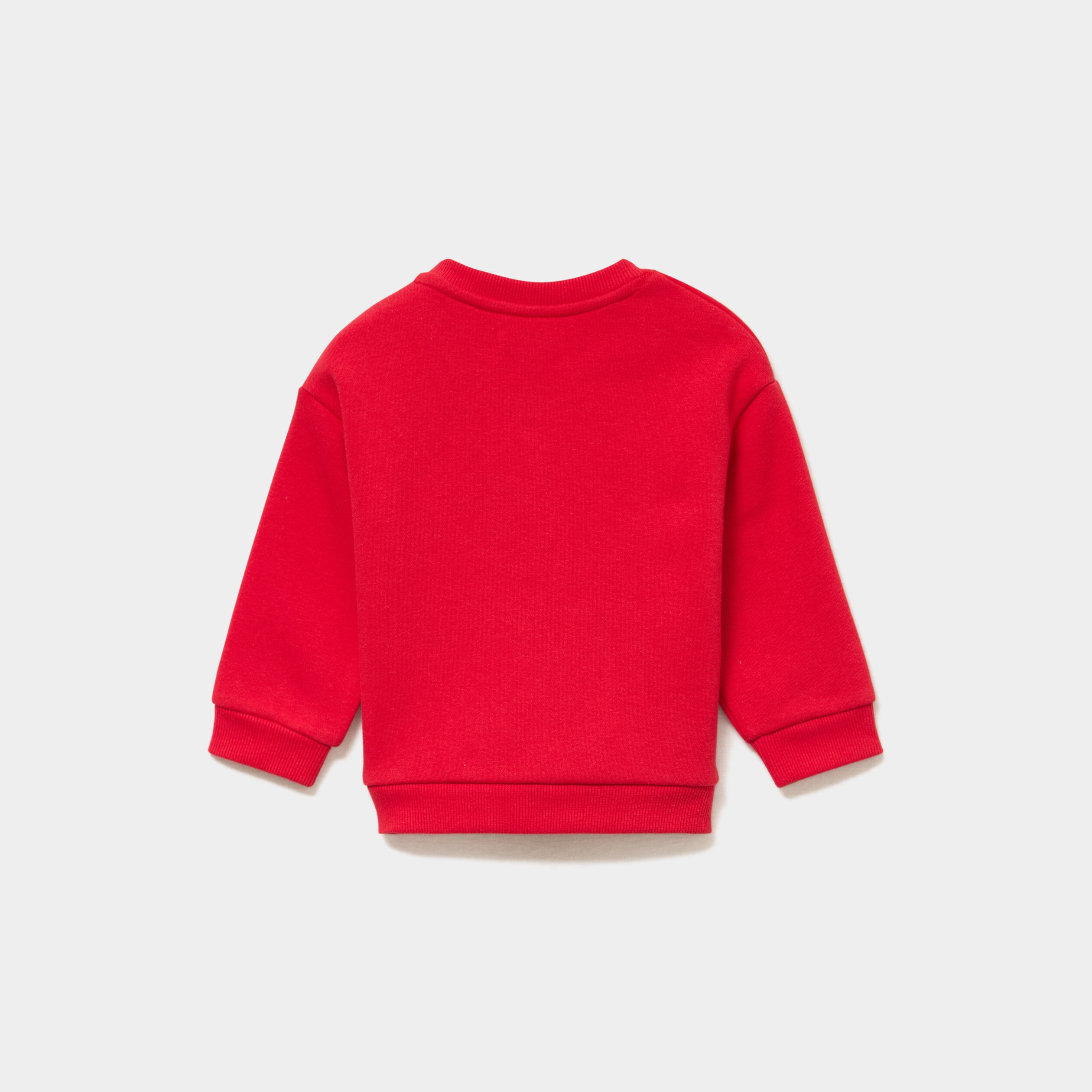 Sweat molletonn&eacute; 1 poche col rond rouge b&eacute;b&eacute; gar&ccedil;on