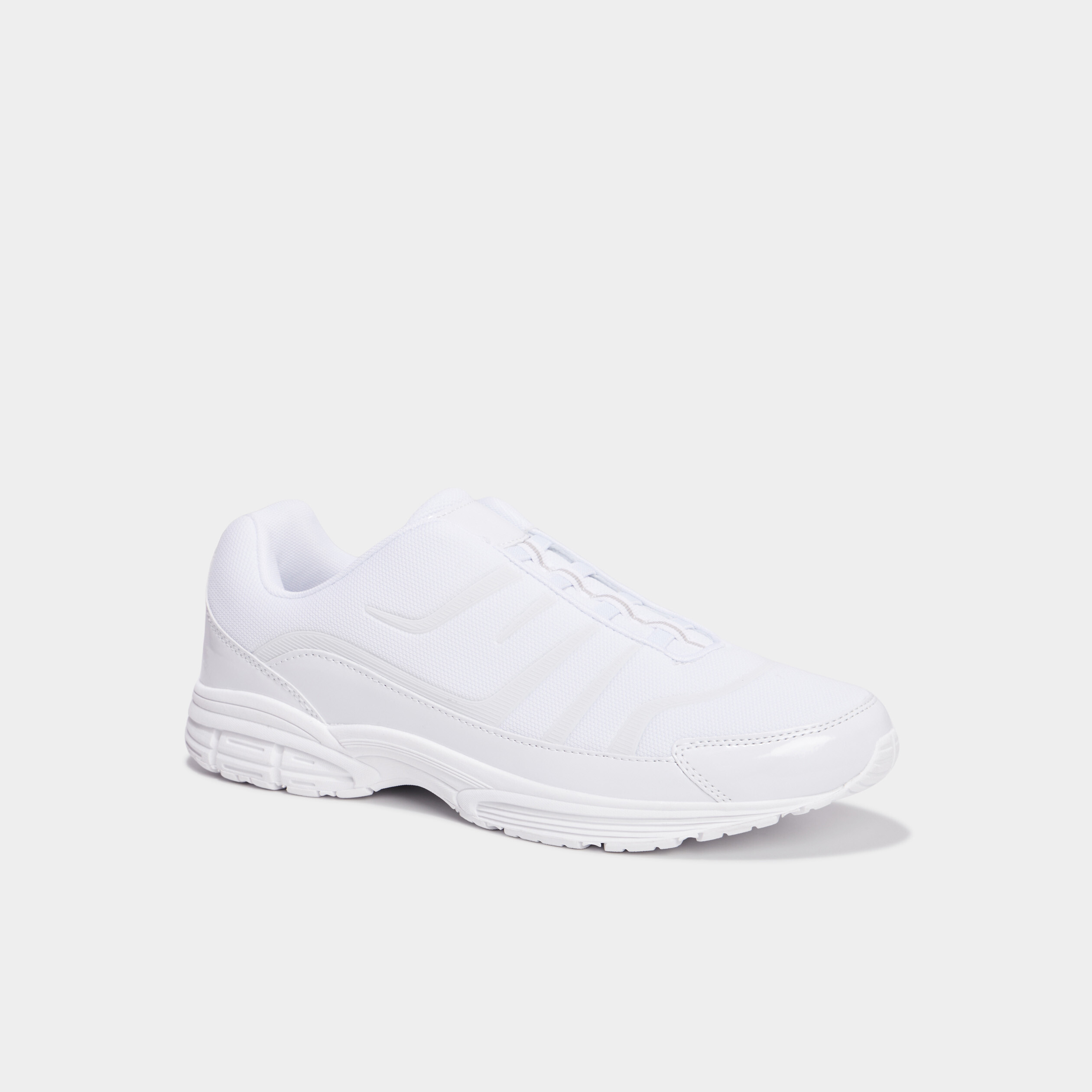 baskets plates running elastiquees blanc homme Baskets plates running élastiquées blanc homme